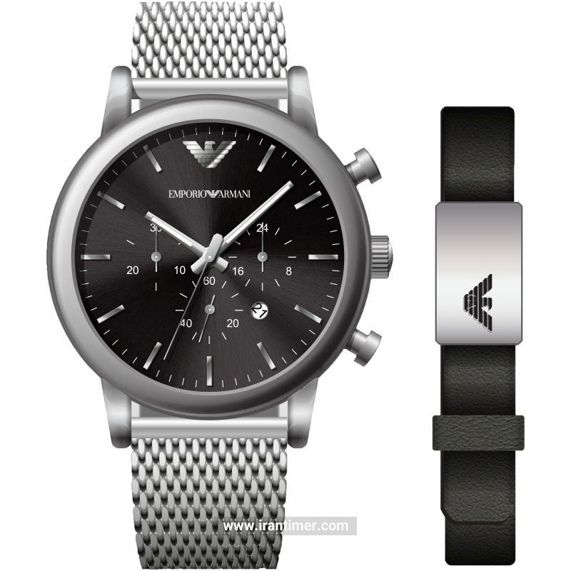 قیمت و خرید ساعت مچی مردانه امپریو آرمانی(EMPORIO ARMANI) مدل AR80062SET کلاسیک | اورجینال و اصلی