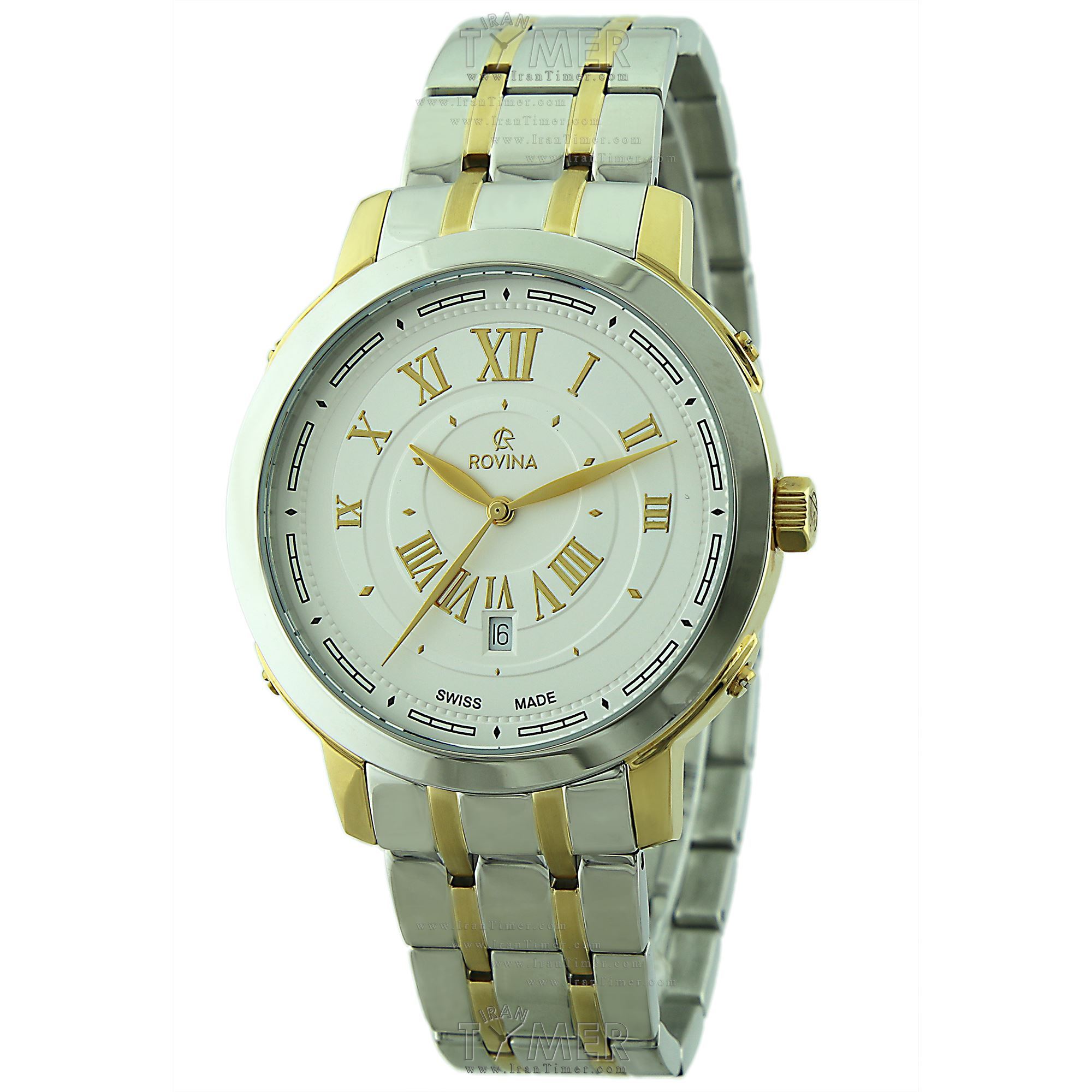 قیمت و خرید ساعت مچی مردانه رُوینا(ROVINA) مدل 77102G2BW کلاسیک | اورجینال و اصلی