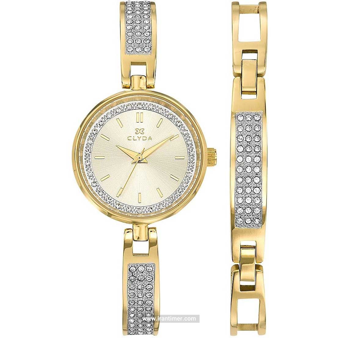 قیمت و خرید ساعت مچی زنانه کلیدا(Clyda) مدل CLA0734PTIW فشن | اورجینال و اصلی