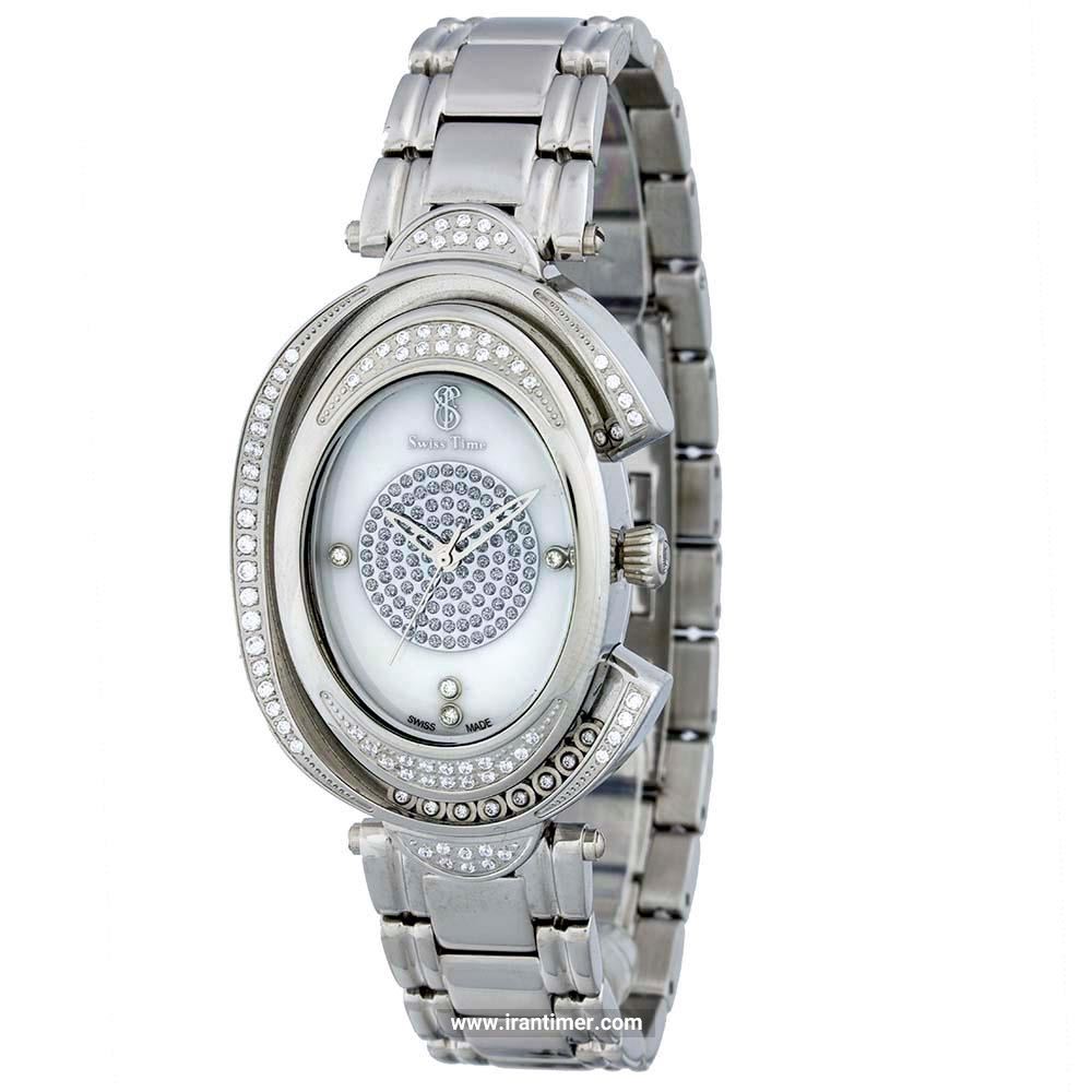قیمت و خرید ساعت مچی زنانه سوئیس تایم(SWISS TIME) مدل ST 375-SS/Wh فشن | اورجینال و اصلی