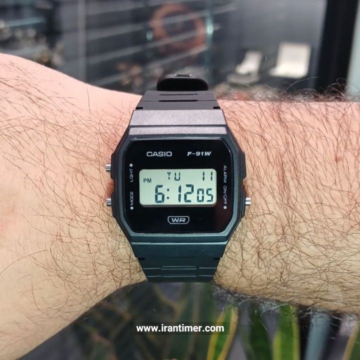 قیمت و خرید ساعت مچی مردانه زنانه کاسیو (CASIO) جنرال مدل F-91WB-1ADF اسپرت | اورجینال و اصلی