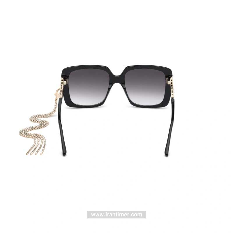 قیمت و خرید عینک آفتابی زنانه فشن (guess) مدل GU 7689 01B 55-01 | اورجینال و اصلی