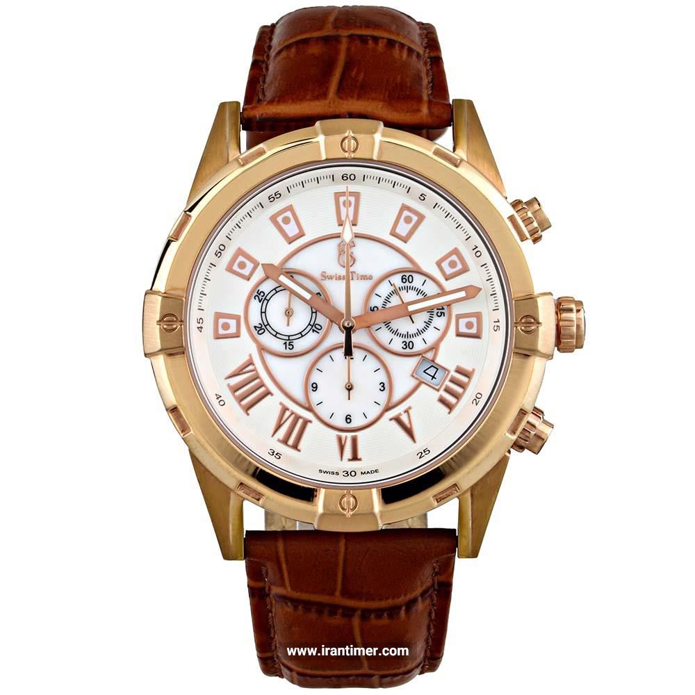 قیمت و خرید ساعت مچی مردانه سوئیس تایم(SWISS TIME) مدل ST 641-RGBrn/Wh کلاسیک | اورجینال و اصلی