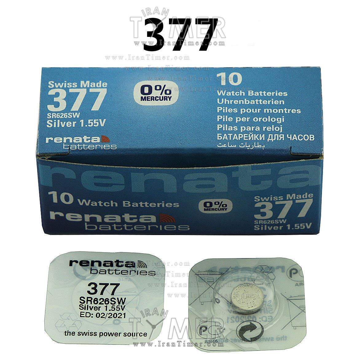 لوازم جانبی باتری ساعت - رناتا مدل SR626SW-377