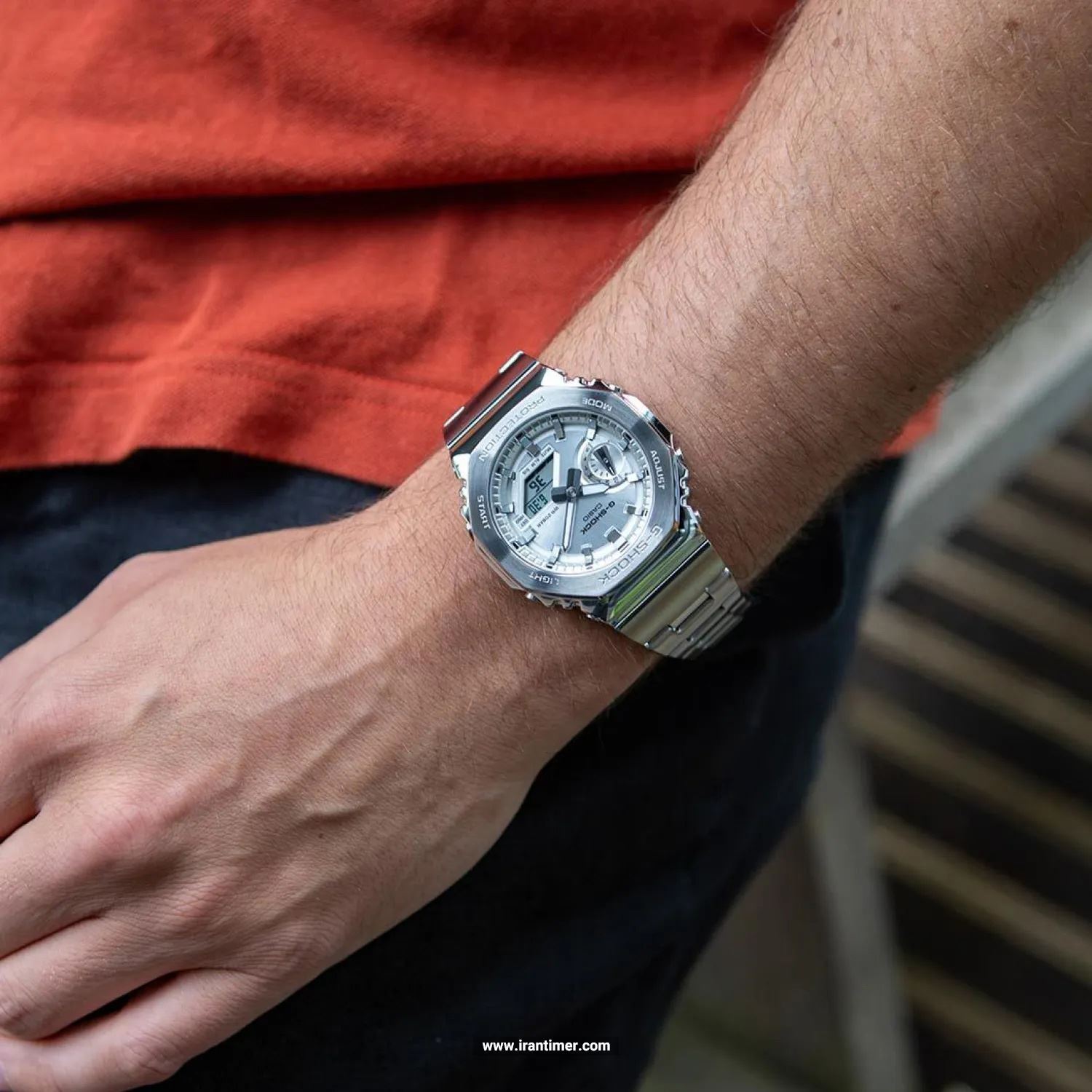 قیمت و خرید ساعت مچی مردانه کاسیو (CASIO) جی شاک مدل GM-2110D-7ADR اسپرت | اورجینال و اصلی