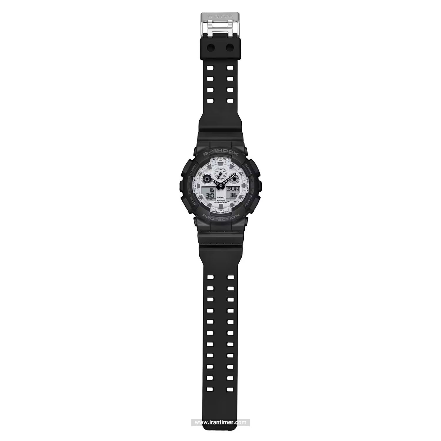 قیمت و خرید ساعت مچی مردانه کاسیو (CASIO) جی شاک مدل GA-100WD-1ADR اسپرت | اورجینال و اصلی
