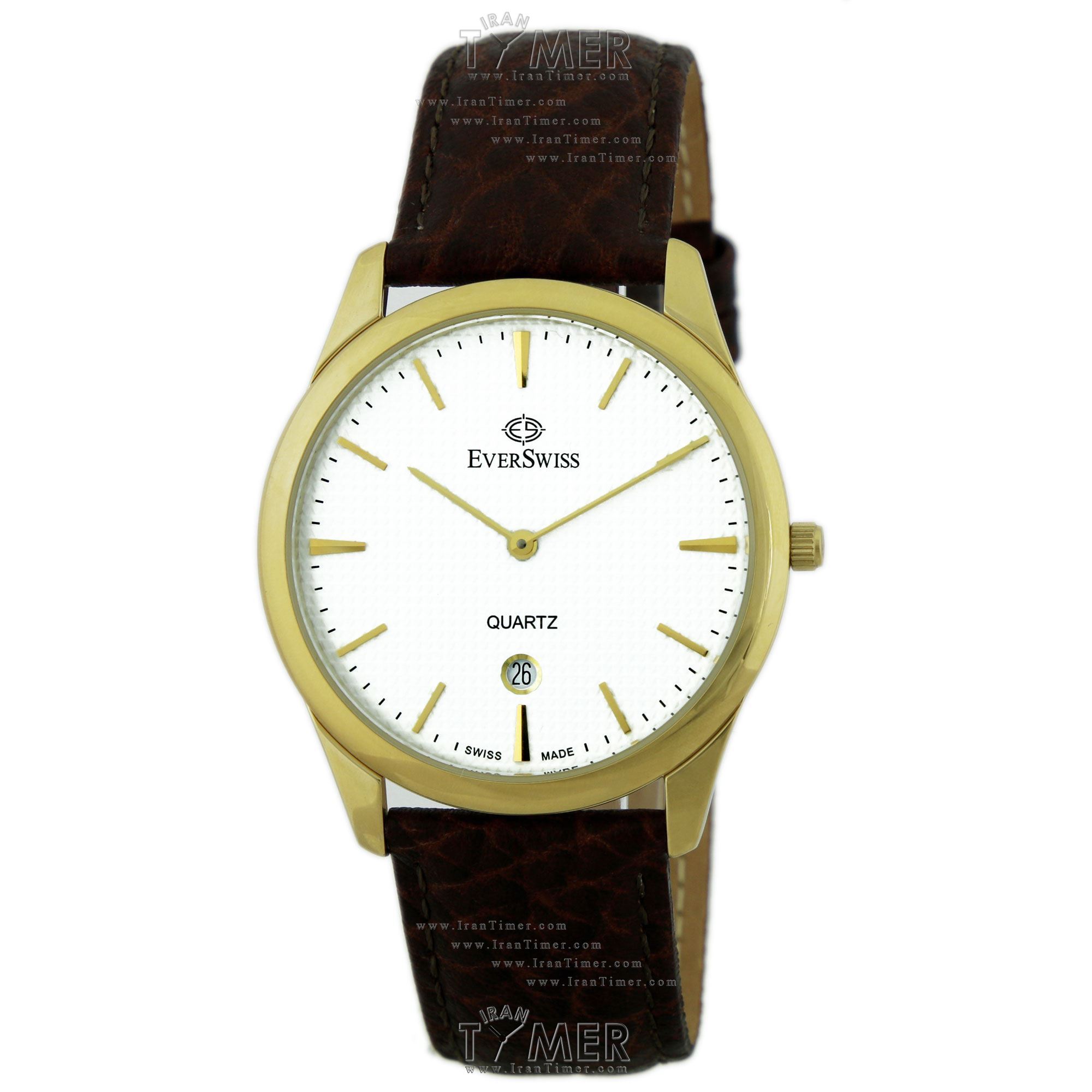 قیمت و خرید ساعت مچی مردانه اورسوئیس(EVER SWISS) مدل 1691-G157 کلاسیک | اورجینال و اصلی