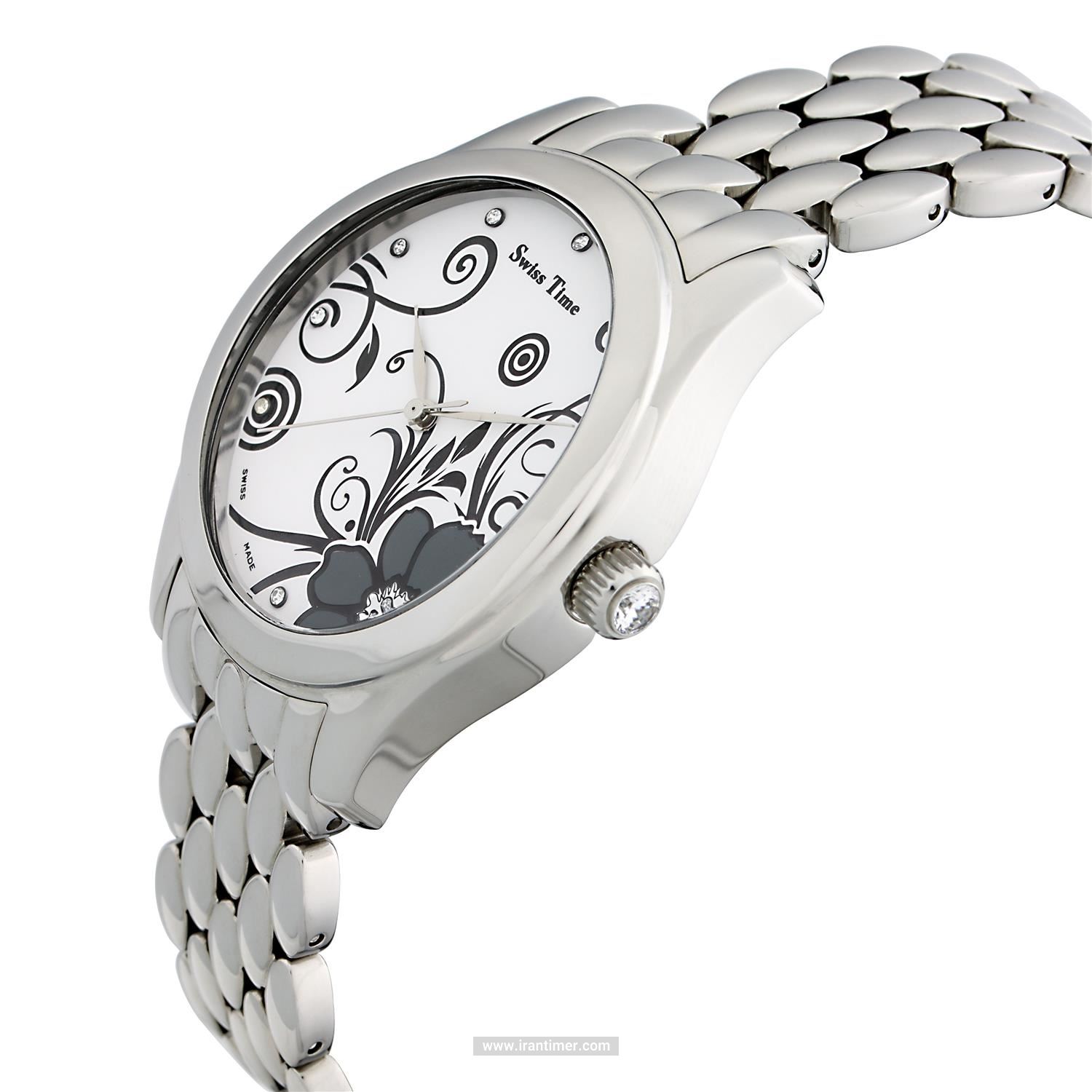 قیمت و خرید ساعت مچی زنانه سوئیس تایم(SWISS TIME) مدل ST 325-SS/Wh کلاسیک فشن | اورجینال و اصلی