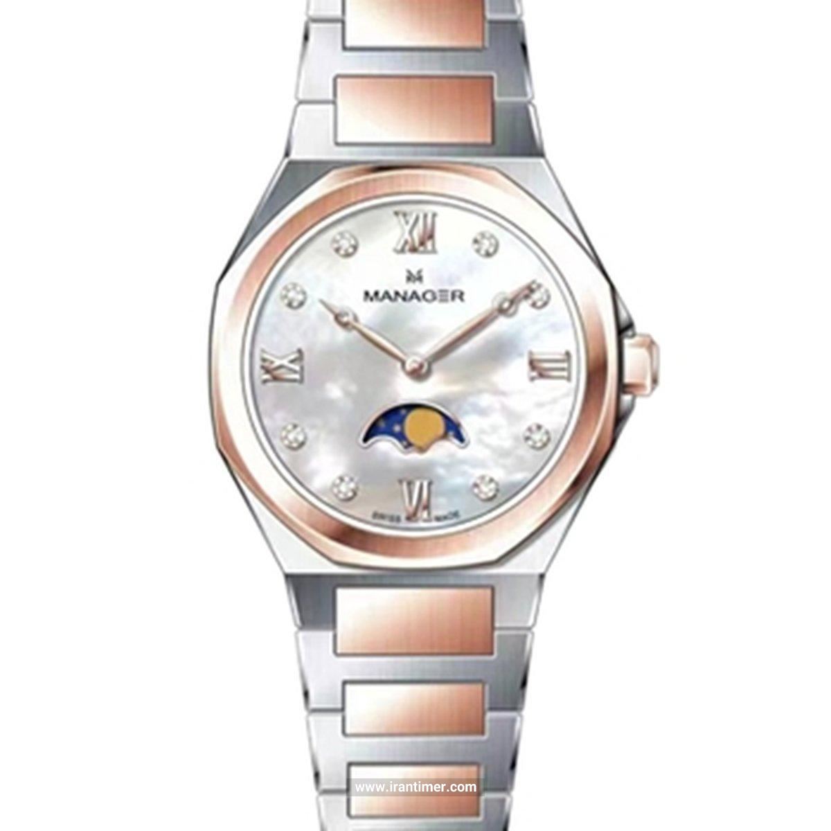 قیمت و خرید ساعت مچی زنانه منیجر(MANAGER) مدل MAN-MP-60-BRM فشن | اورجینال و اصلی