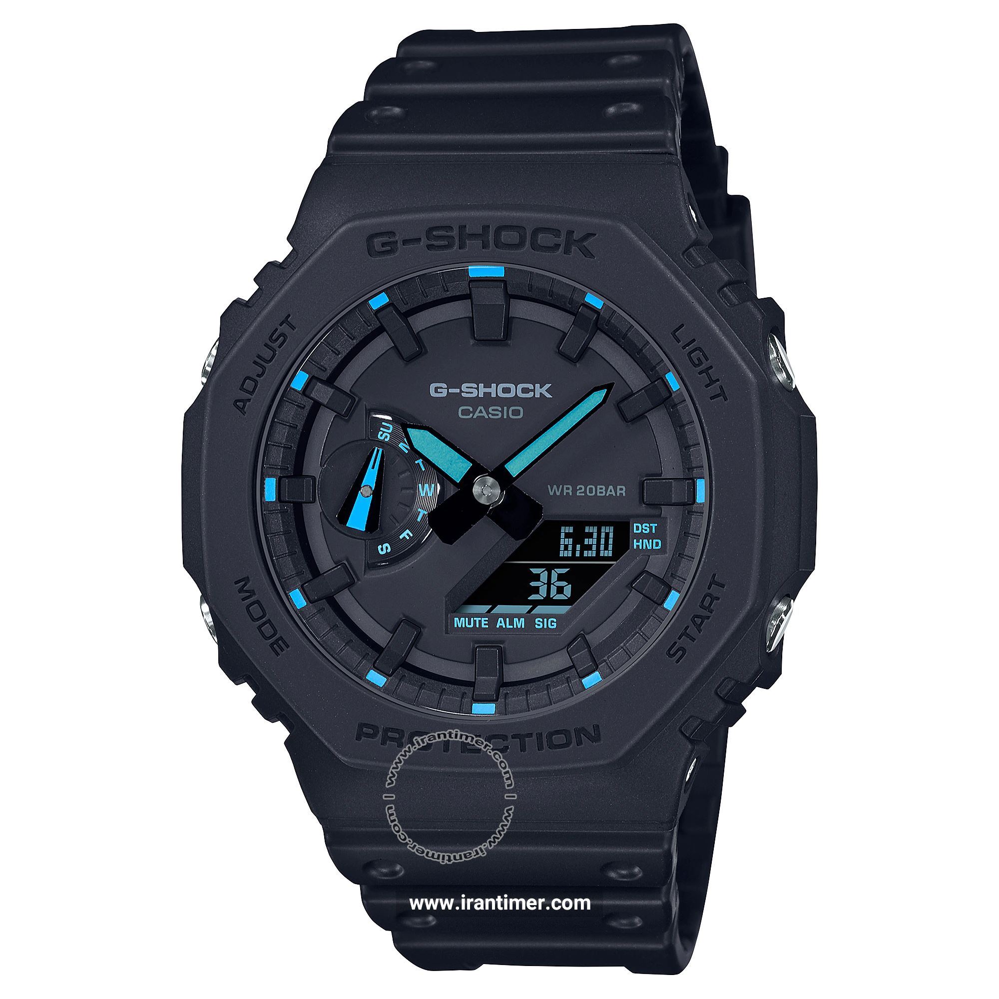قیمت و خرید ساعت مچی مردانه کاسیو (CASIO) جی شاک مدل GA-2100-1A2DR اسپرت | اورجینال و اصلی