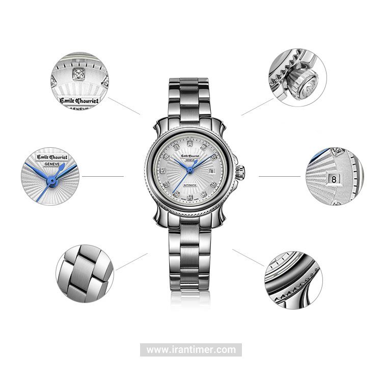 قیمت و خرید ساعت مچی زنانه امیل شوریه(EMILE CHOURIET) مدل 06.1156.L.6.8W.27.6 کلاسیک | اورجینال و اصلی