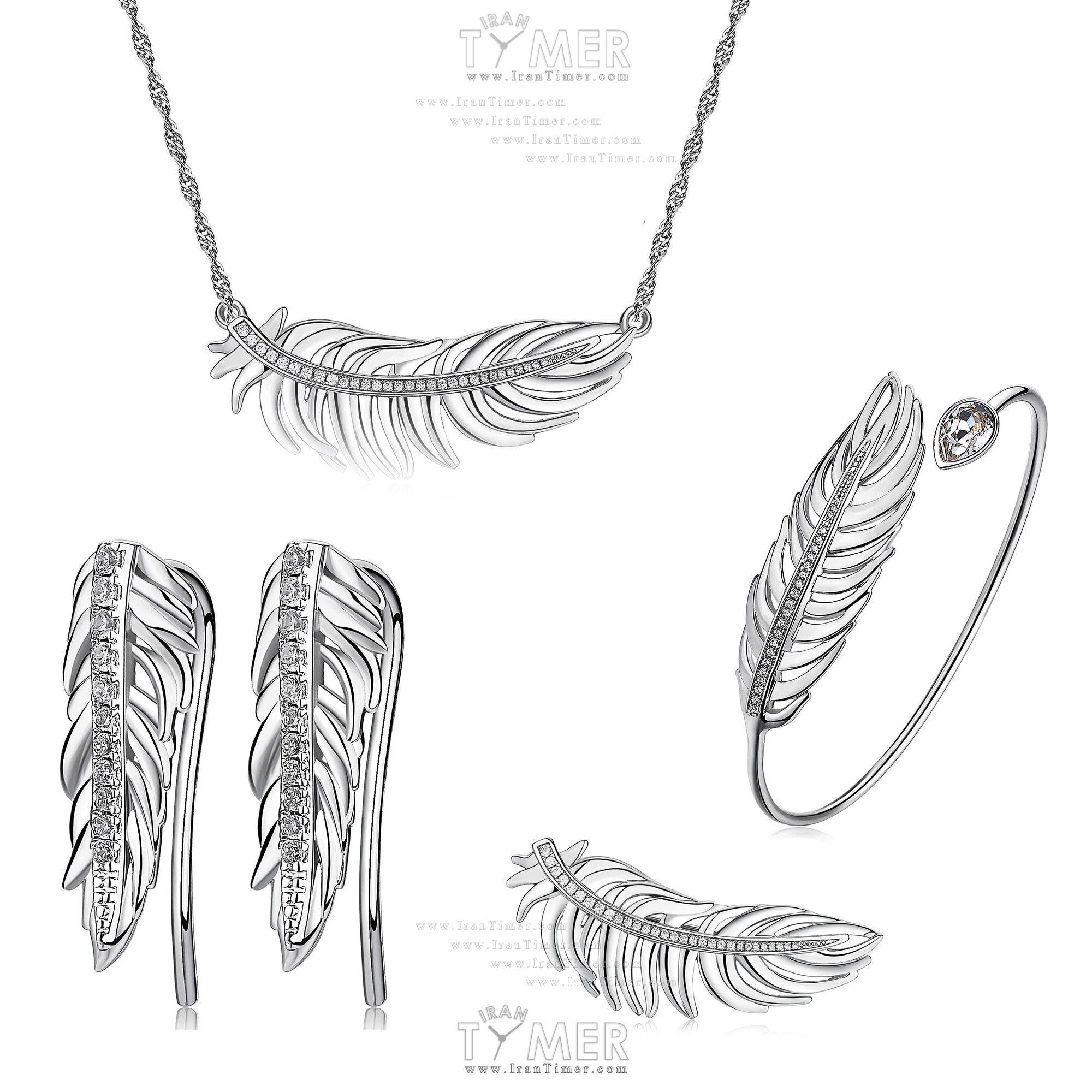 قیمت و خرید ست گل سینه گردنبند گوشواره دستبند بسته (النگو) زنانه برازوی(BROSWAY) مدل BUM13A-SET فشن (ست لباس) | اورجینال و اصلی