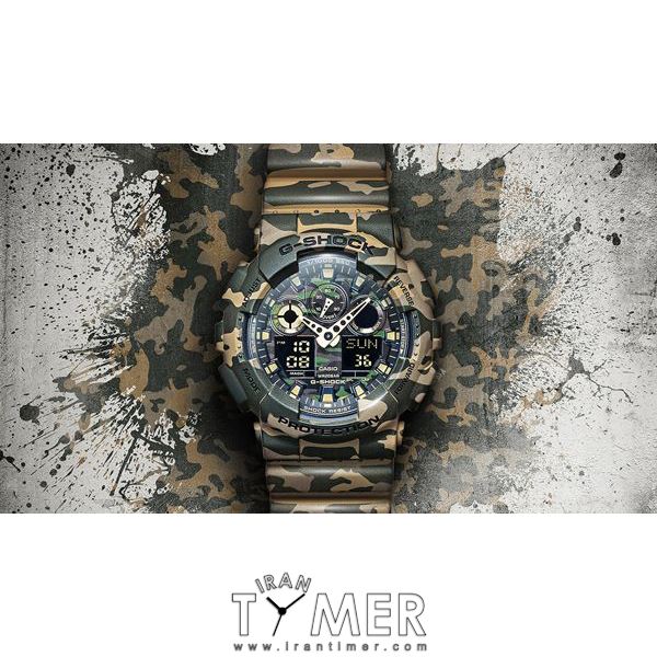 قیمت و خرید ساعت مچی مردانه کاسیو (CASIO) جی شاک مدل GA-100CM-5ADR اسپرت | اورجینال و اصلی