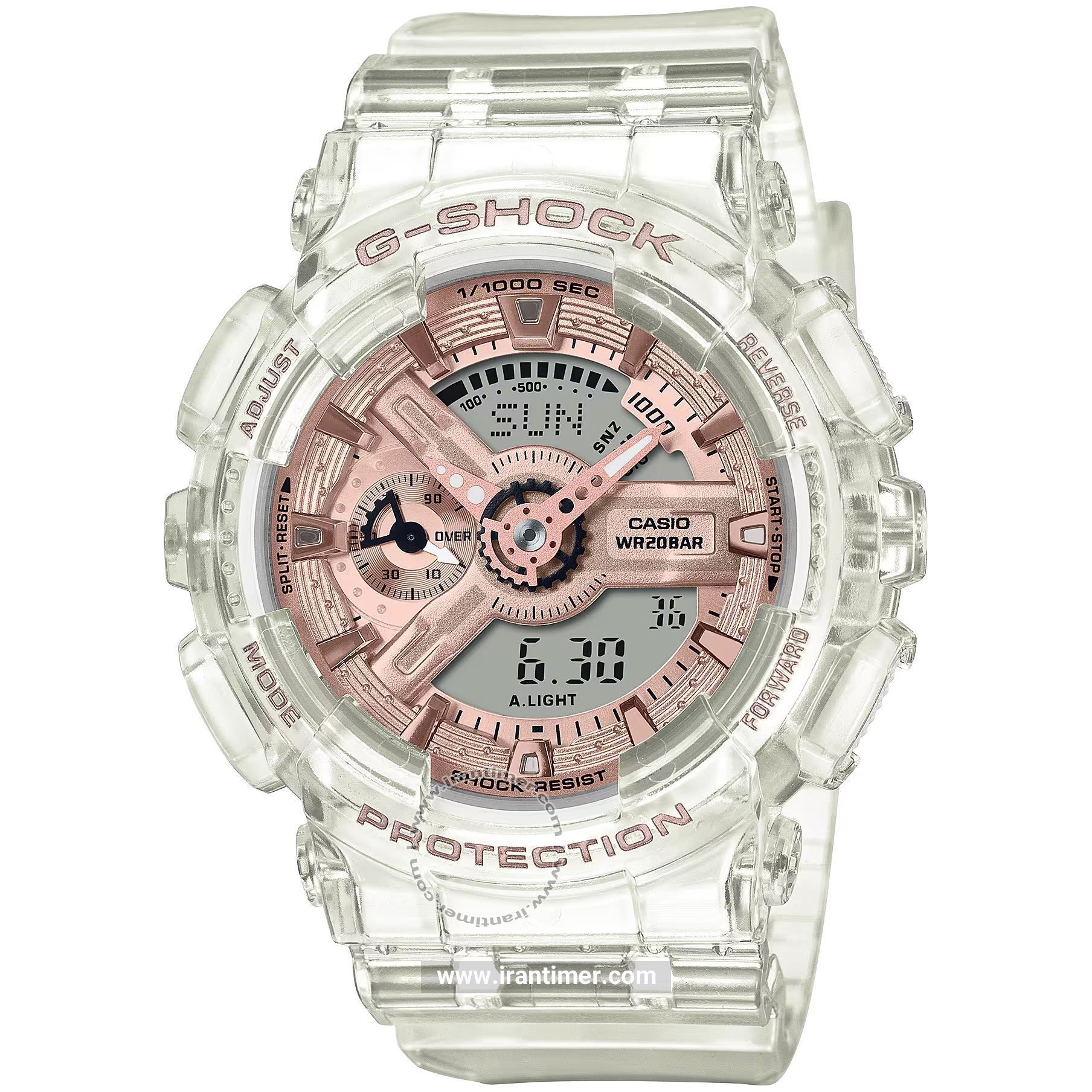 قیمت و خرید ساعت مچی زنانه کاسیو (CASIO) جی شاک مدل GMA-S110SR-7ADR اسپرت | اورجینال و اصلی