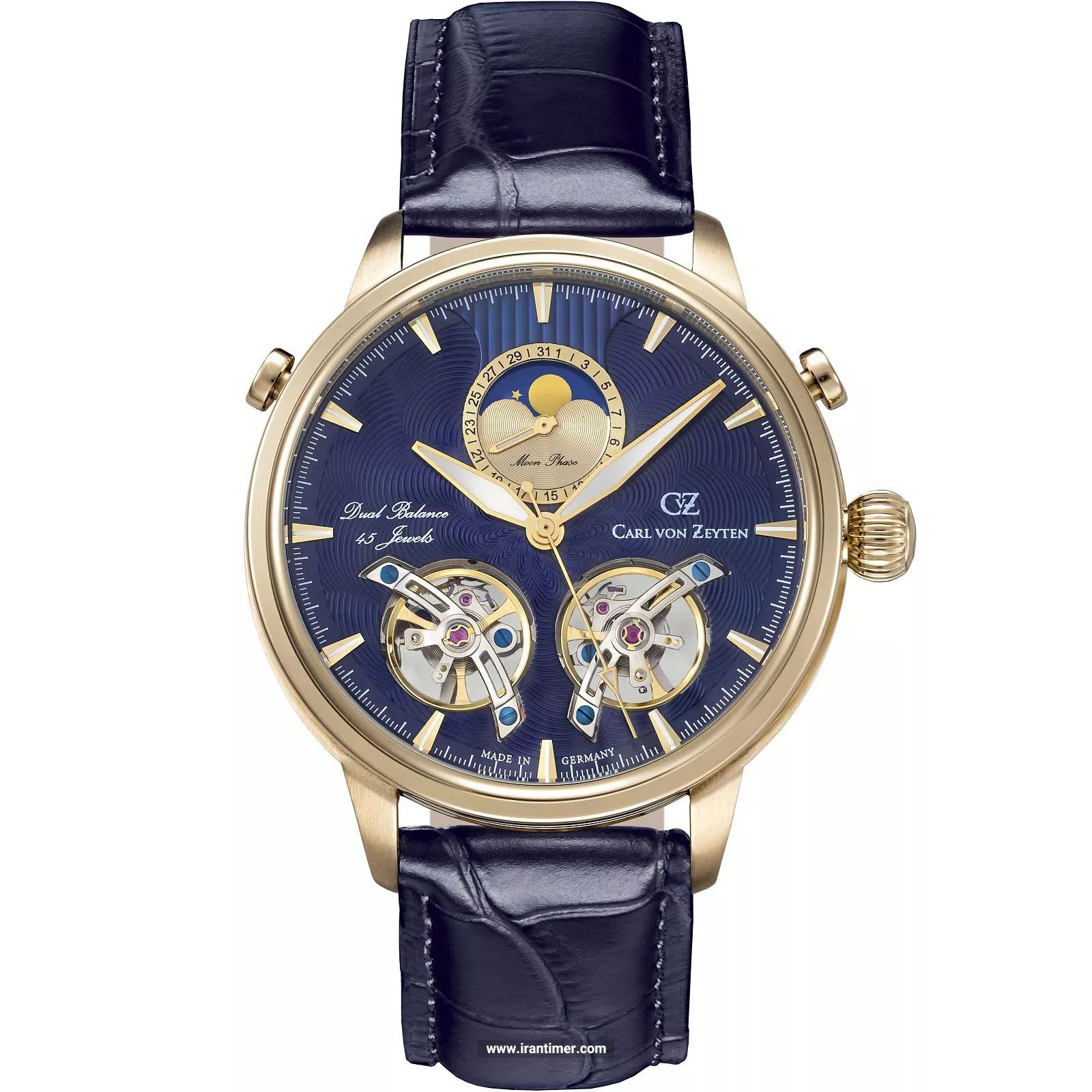 قیمت و خرید ساعت مچی مردانه کارل ون زیتن(CARL VON ZEYTEN) مدل CVZ0060GBLS کلاسیک | اورجینال و اصلی