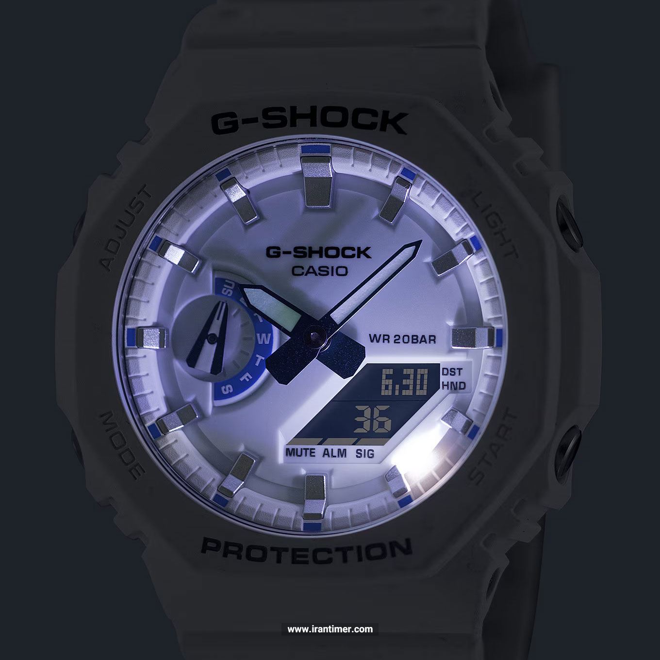 قیمت و خرید ساعت مچی مردانه کاسیو (CASIO) جی شاک مدل GA-2100HDS-7ADR اسپرت | اورجینال و اصلی
