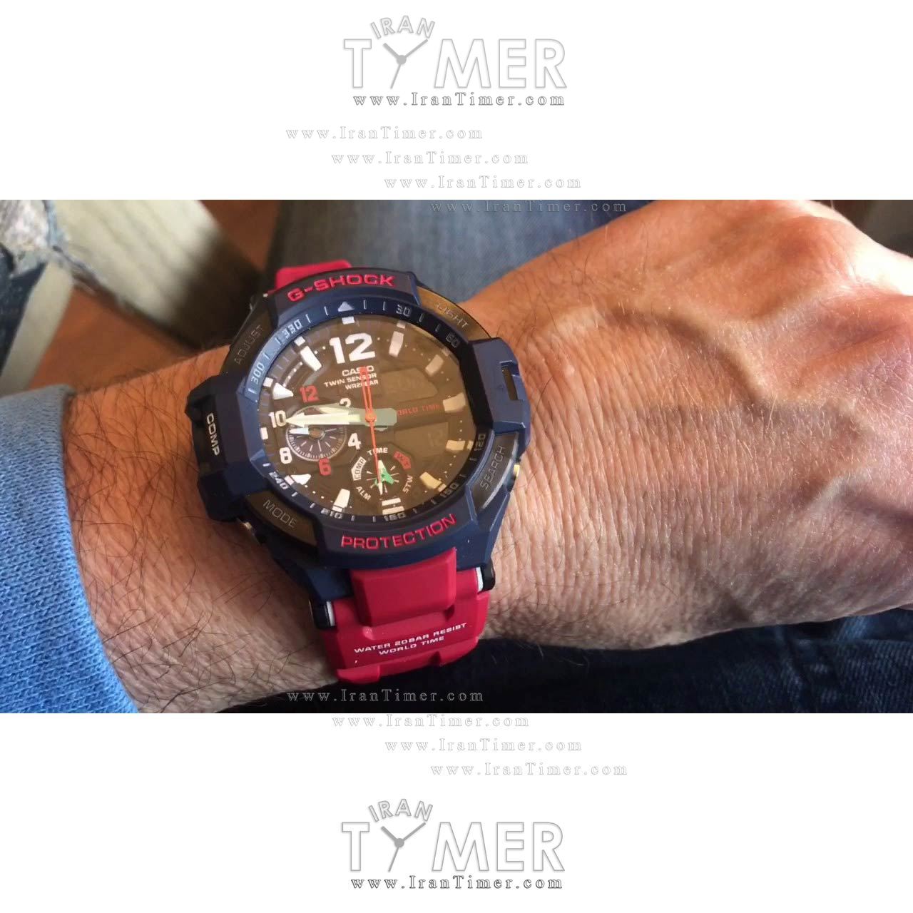 قیمت و خرید ساعت مچی مردانه کاسیو (CASIO) جی شاک مدل GA-1100-2ADR اسپرت | اورجینال و اصلی