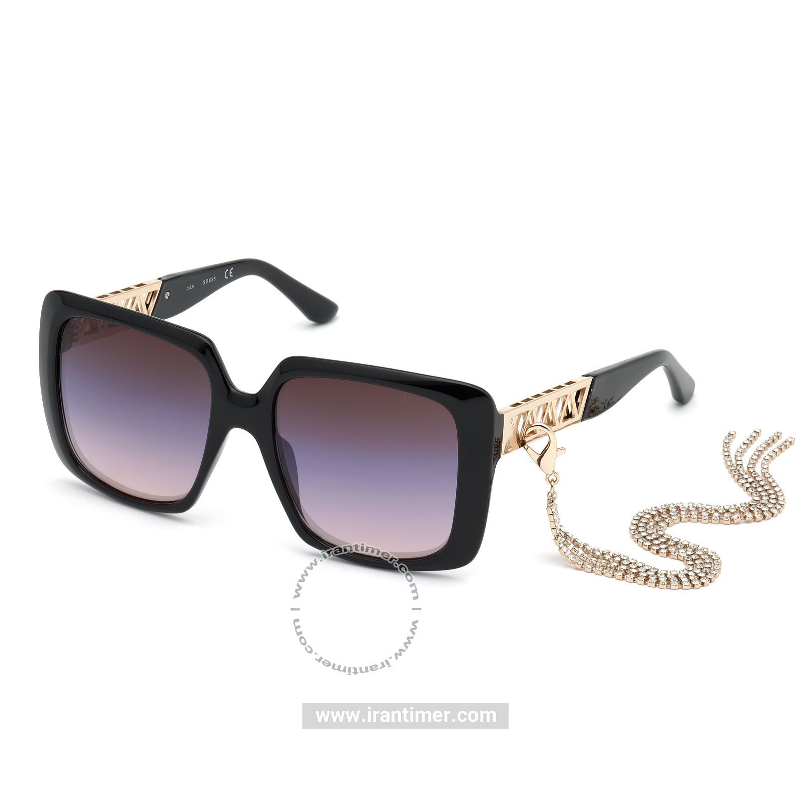 قیمت و خرید عینک آفتابی زنانه فشن (guess) مدل GU 7689 01T 55 | اورجینال و اصلی