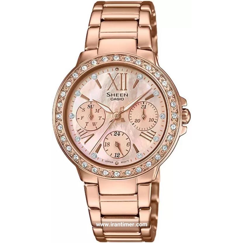 قیمت و خرید ساعت مچی زنانه کاسیو (CASIO) شین مدل SHE-3052PG-9AUDR فشن | اورجینال و اصلی