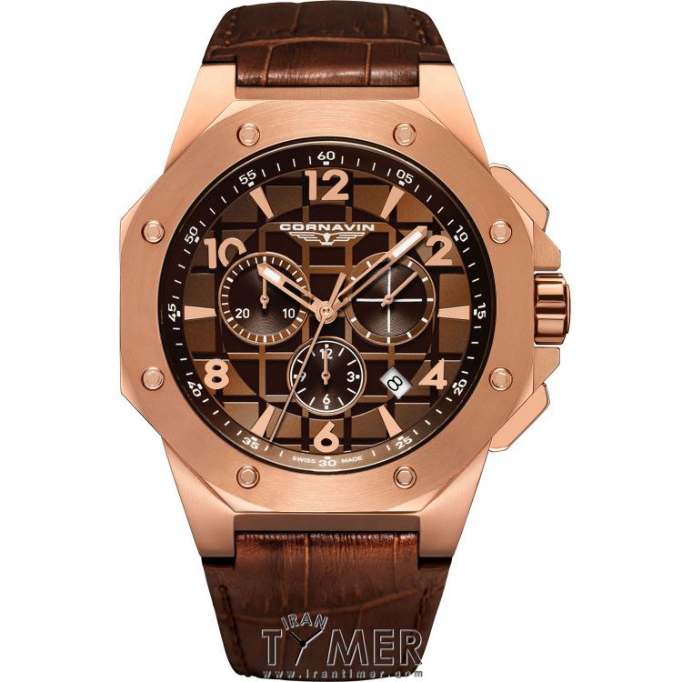 قیمت و خرید ساعت مچی مردانه کورناوین(CORNAVIN) مدل COR2012-2016R کلاسیک | اورجینال و اصلی