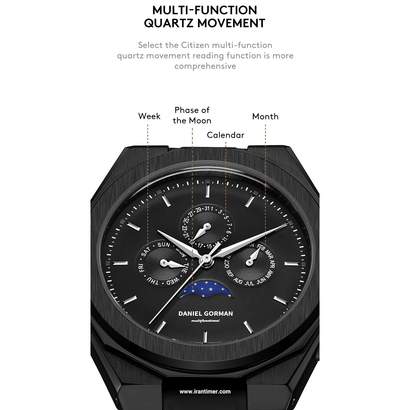 قیمت و خرید ساعت مچی مردانه دنیل گورمن(Daniel Gorman) مدل DG9199.SKK اسپرت | اورجینال و اصلی