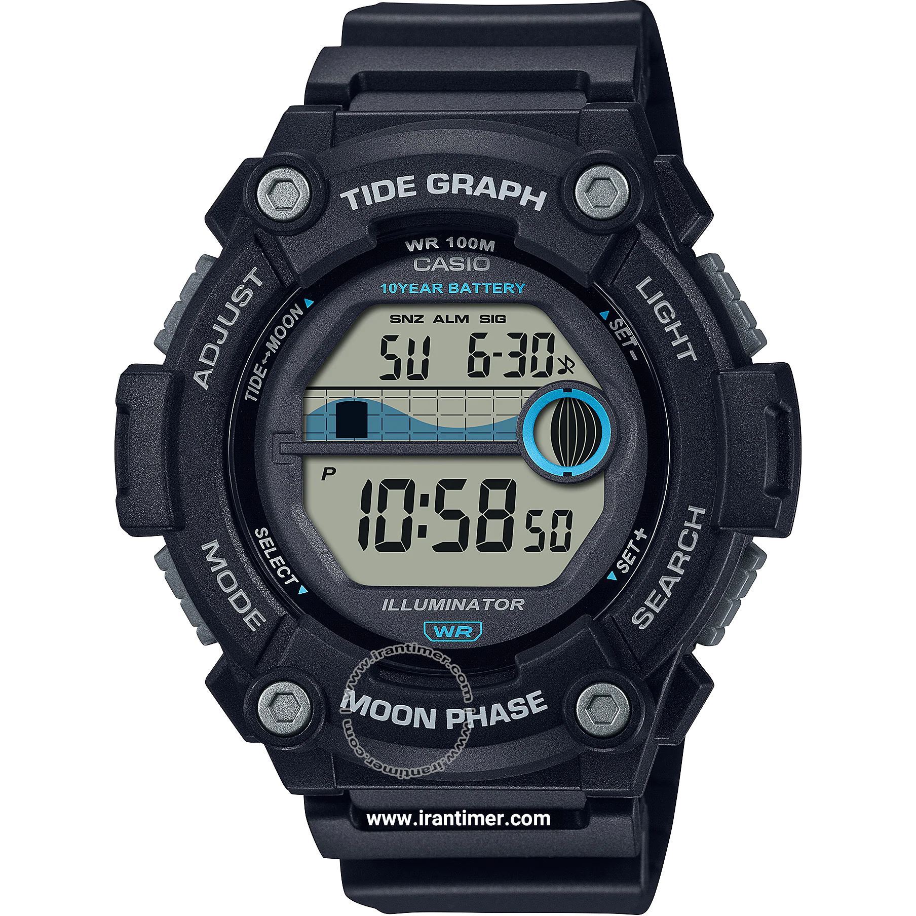 قیمت و خرید ساعت مچی مردانه کاسیو (CASIO) جنرال مدل WS-1300H-1AVDF اسپرت | اورجینال و اصلی