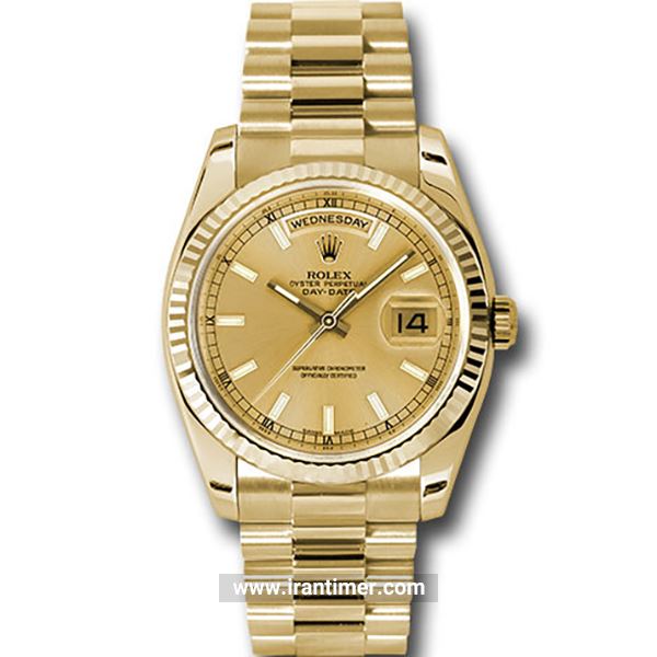 قیمت و خرید ساعت مچی مردانه رولکس(Rolex) مدل 118238 chsp Gold کلاسیک | اورجینال و اصلی