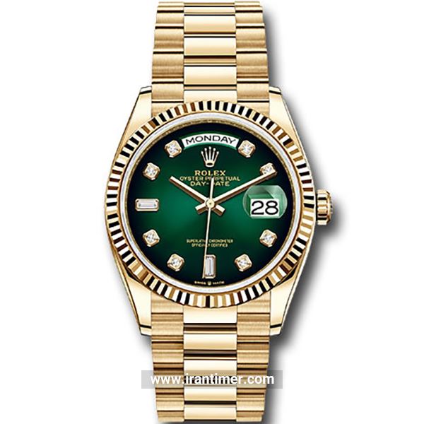 قیمت و خرید ساعت مچی مردانه رولکس(Rolex) مدل 128238 godp Green کلاسیک | اورجینال و اصلی
