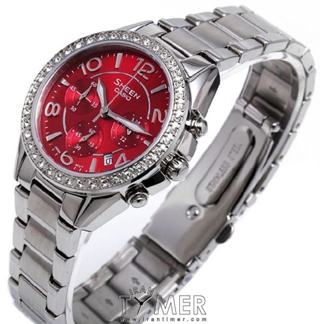 قیمت و خرید ساعت مچی زنانه کاسیو (CASIO) شین مدل SHE-5022D-4ADR کلاسیک فشن | اورجینال و اصلی
