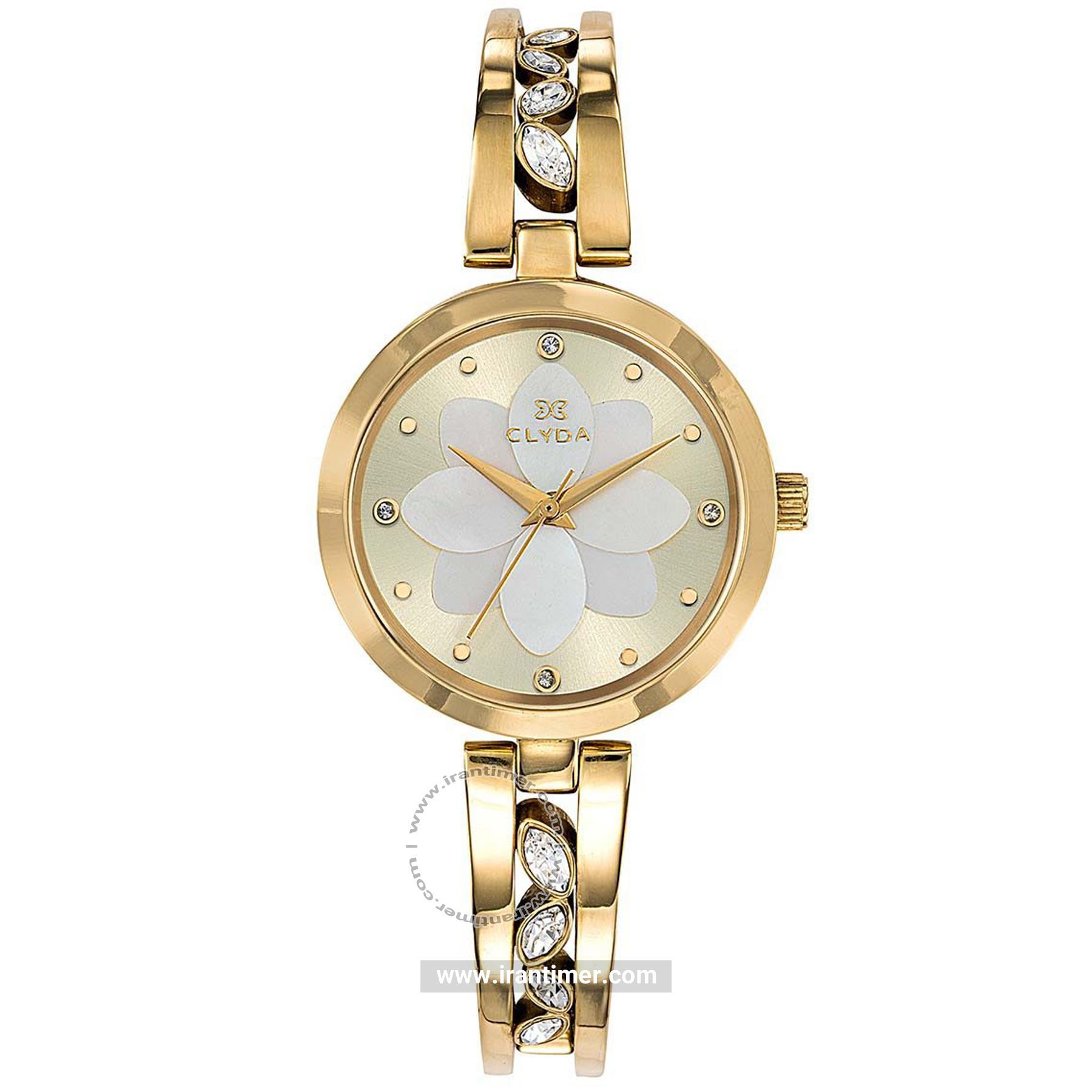 قیمت و خرید ساعت مچی زنانه کلیدا(Clyda) مدل CLA0750PTPW کلاسیک فشن | اورجینال و اصلی