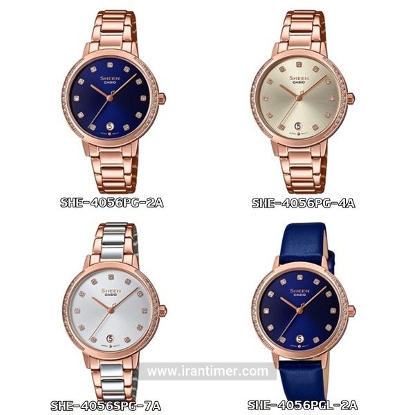قیمت و خرید ساعت مچی زنانه کاسیو (CASIO) شین مدل SHE-4056PGL-2AUDF کلاسیک | اورجینال و اصلی