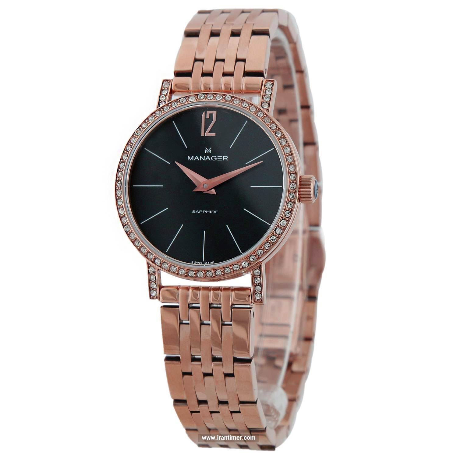 قیمت و خرید ساعت مچی زنانه منیجر(MANAGER) مدل MAN-PS-06-RM-S کلاسیک | اورجینال و اصلی
