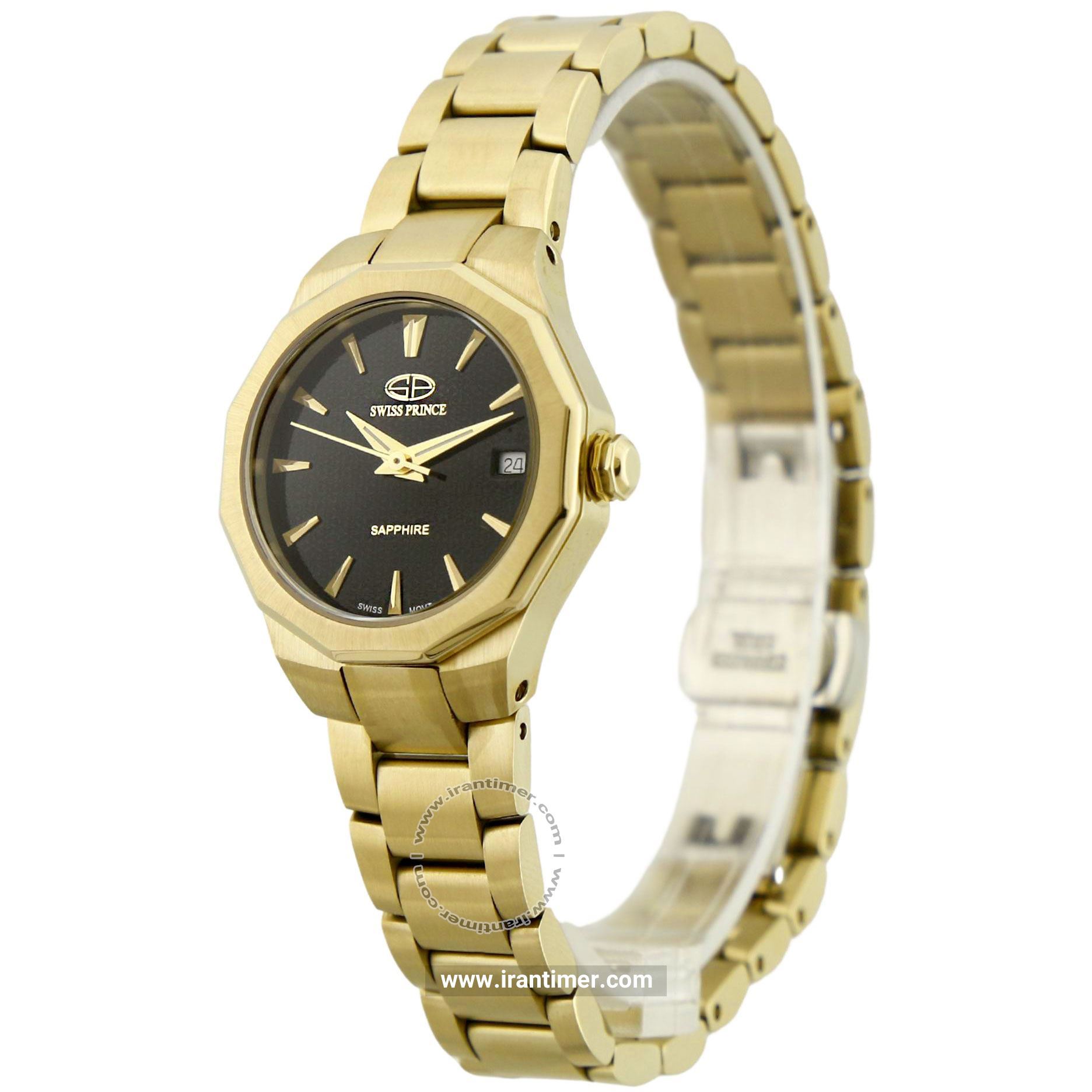 قیمت و خرید ساعت مچی زنانه سوئیس پرنس(Swiss Prince) مدل 2002G-WOMEN-BLACK-GOLD2 کلاسیک | اورجینال و اصلی