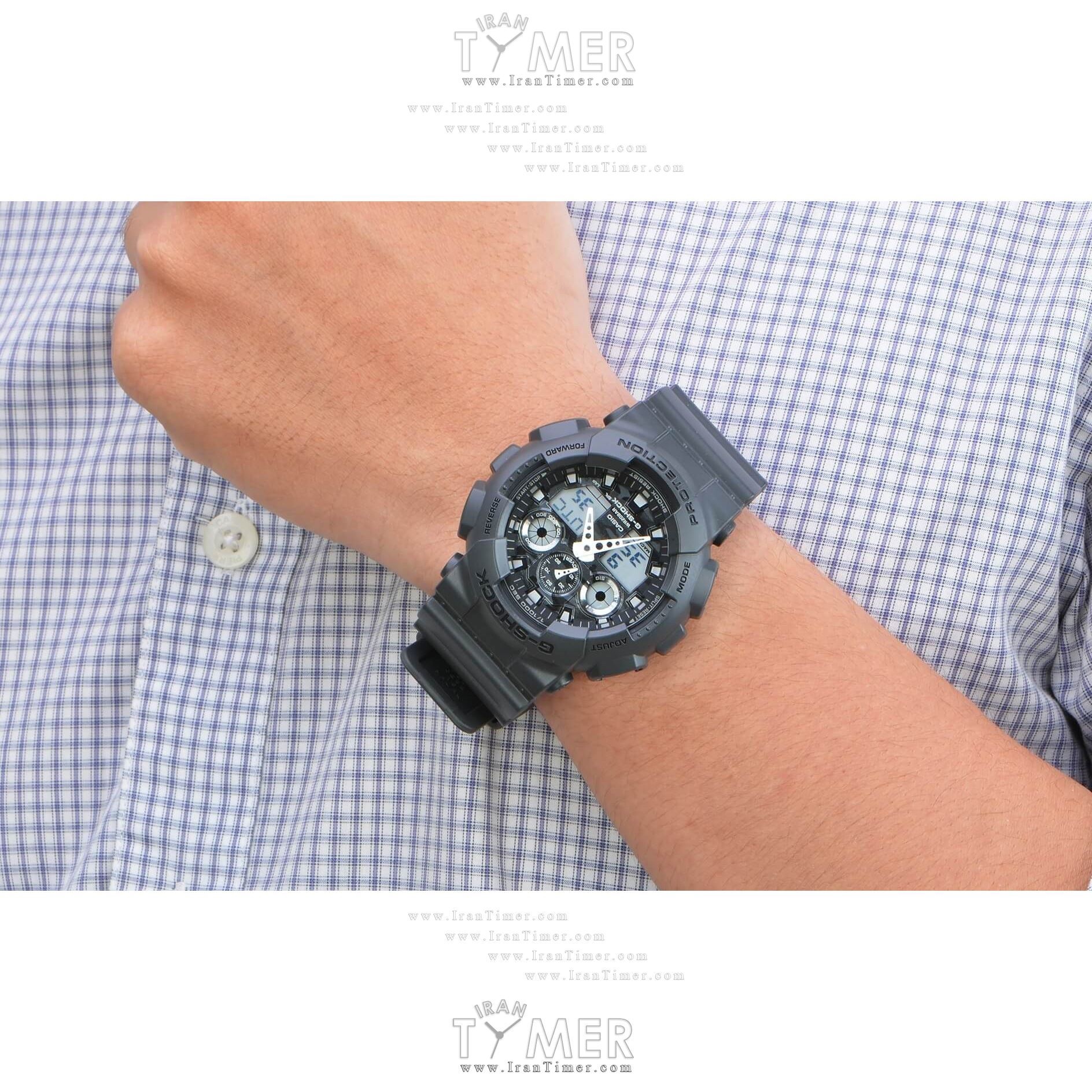 قیمت و خرید ساعت مچی مردانه کاسیو (CASIO) جی شاک مدل GA-100CF-8ADR اسپرت | اورجینال و اصلی