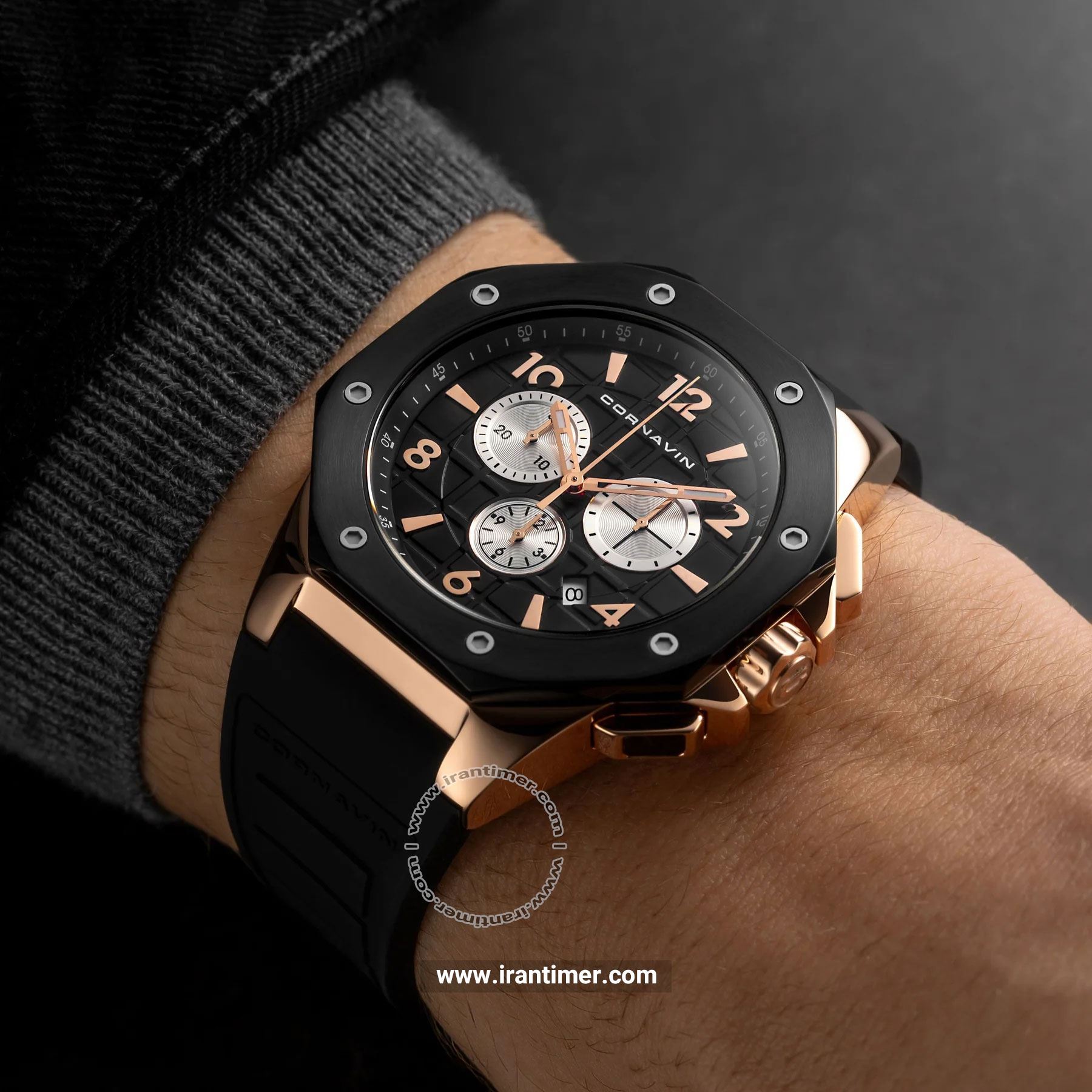 قیمت و خرید ساعت مچی مردانه کورناوین(CORNAVIN) مدل COR2012-2010R اسپرت | اورجینال و اصلی
