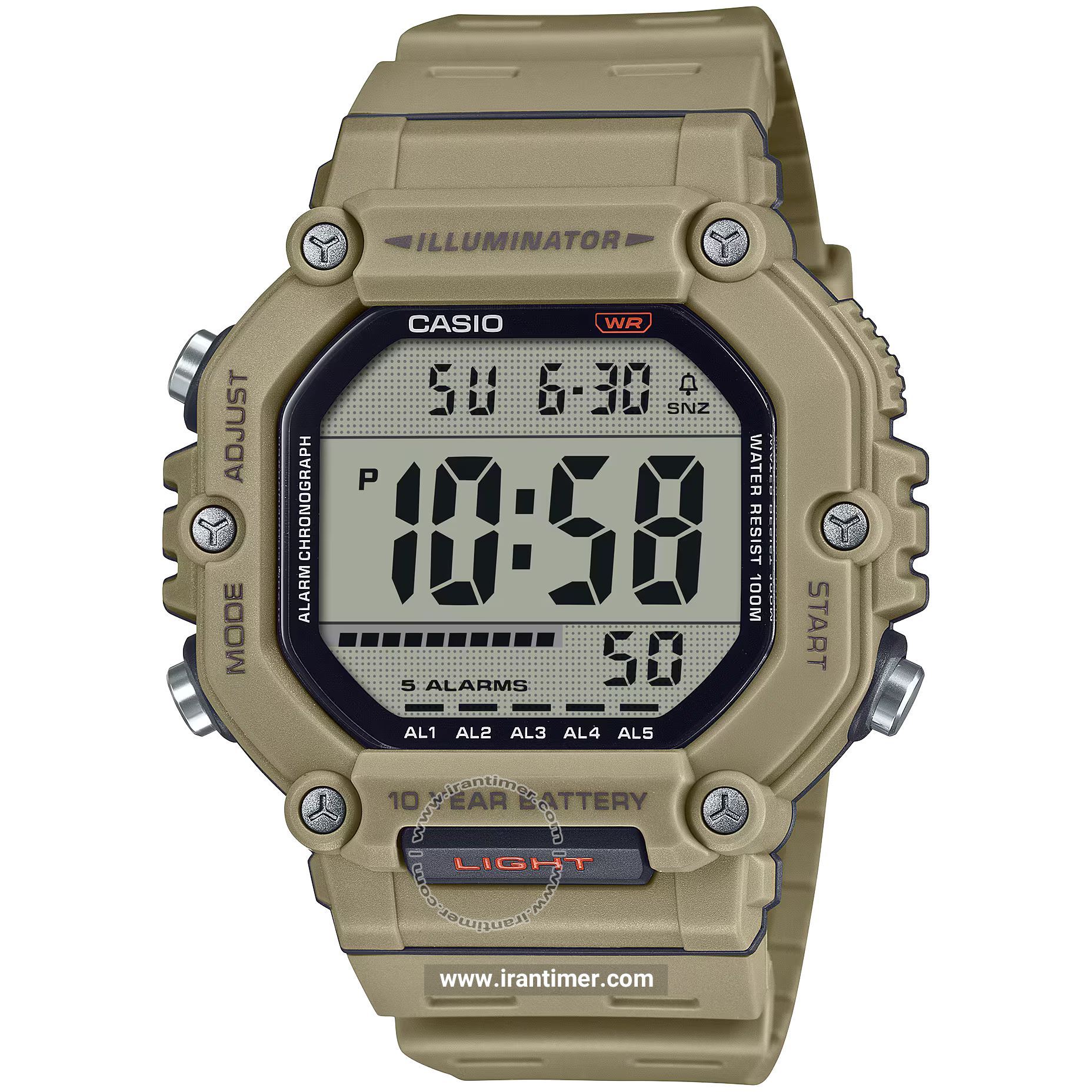 قیمت و خرید ساعت مچی مردانه کاسیو (CASIO) جنرال مدل AE-1600H-5AVDF اسپرت | اورجینال و اصلی