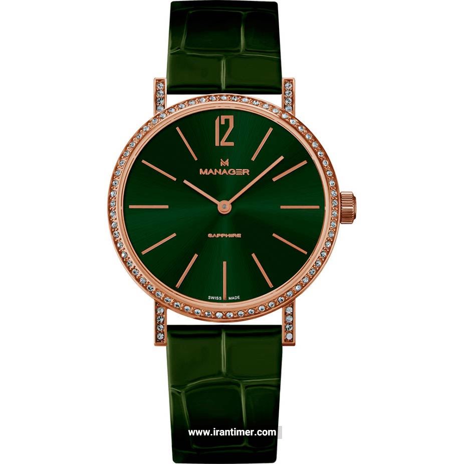 قیمت و خرید ساعت مچی زنانه منیجر(MANAGER) مدل MAN-PA-09-RL کلاسیک | اورجینال و اصلی