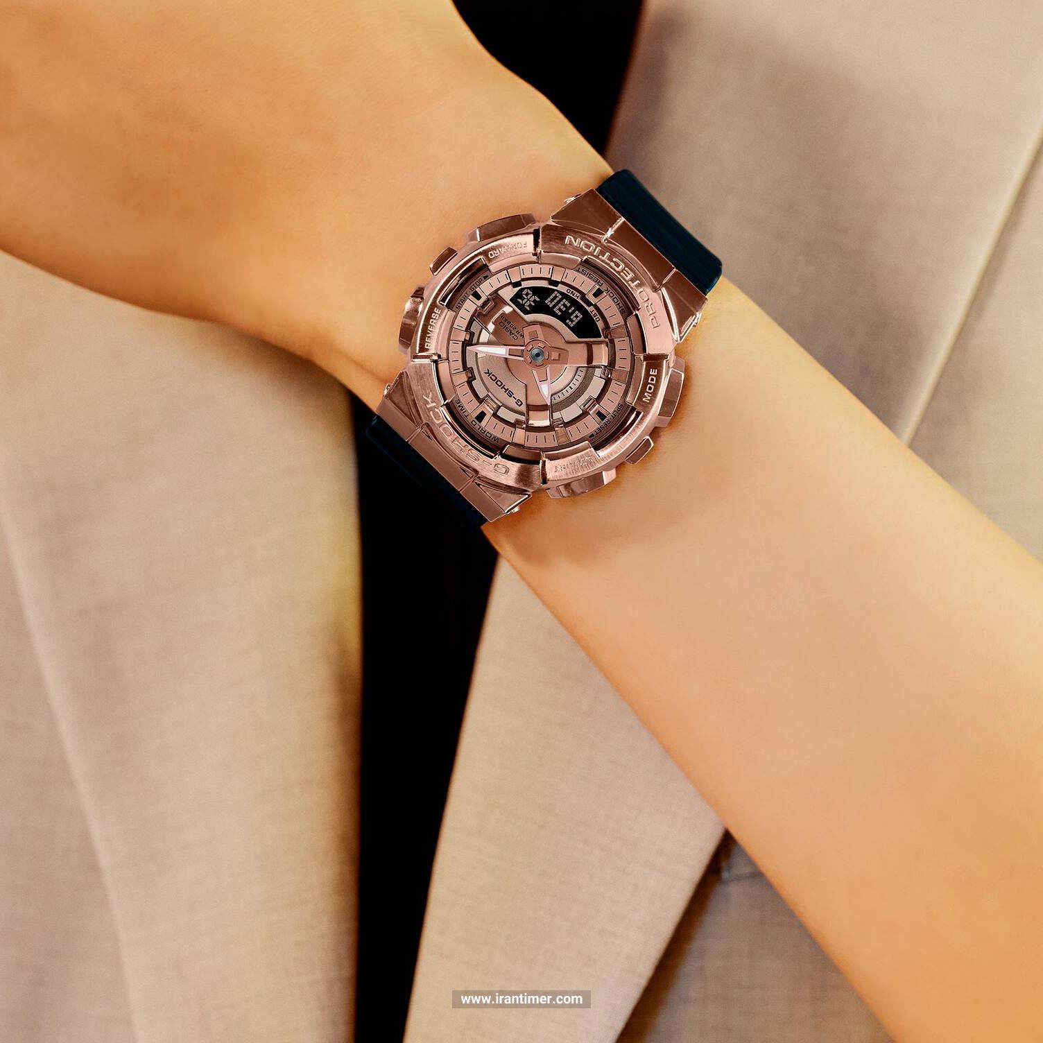 قیمت و خرید ساعت مچی مردانه زنانه کاسیو (CASIO) جی شاک مدل GM-S110PG-1ADR اسپرت | اورجینال و اصلی