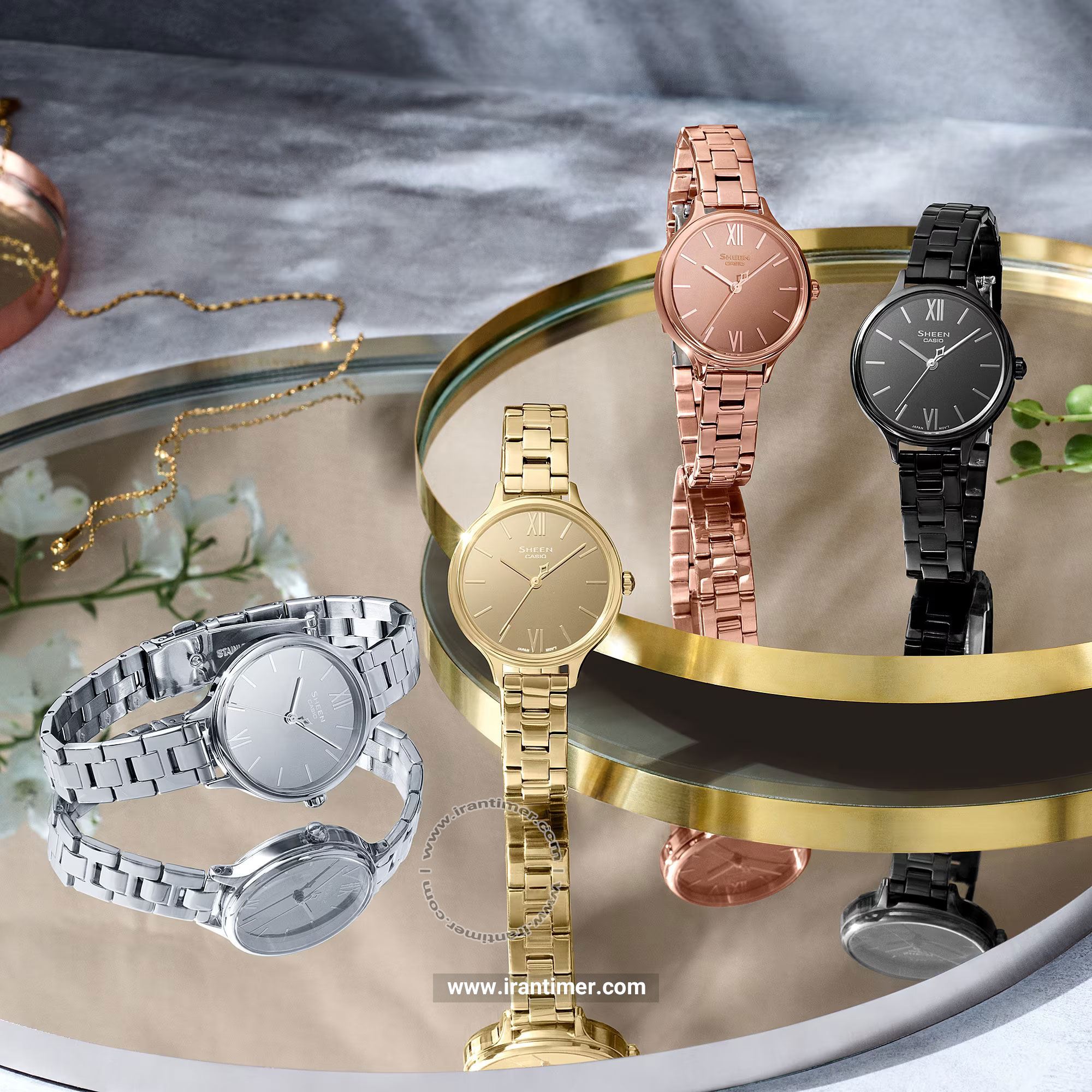 قیمت و خرید ساعت مچی زنانه کاسیو (CASIO) شین مدل SHE-4560G-9AUDF کلاسیک | اورجینال و اصلی