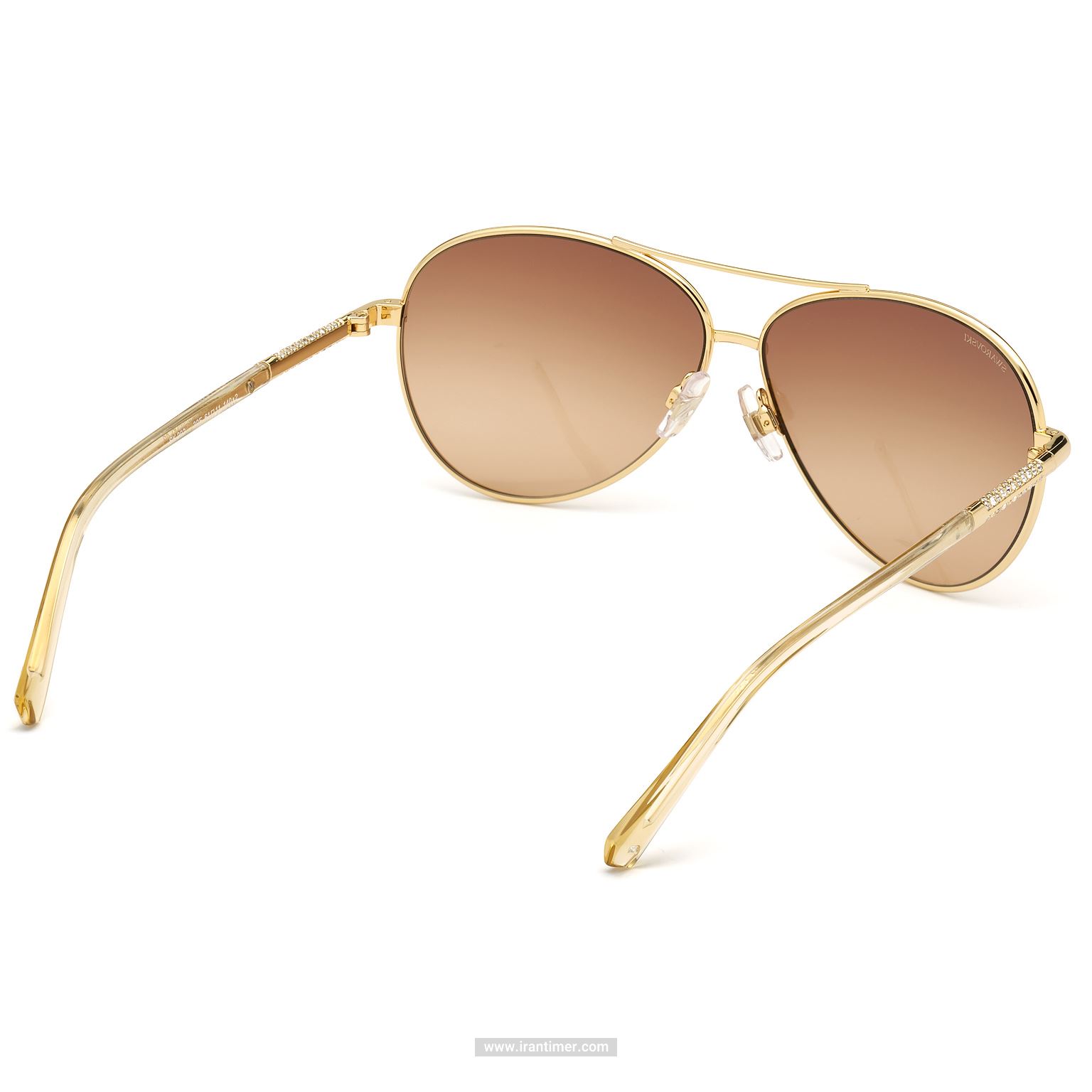 قیمت و خرید عینک آفتابی زنانه خلبانی (SWAROVSKI) مدل SK S 0292 30F 61 | اورجینال و اصلی