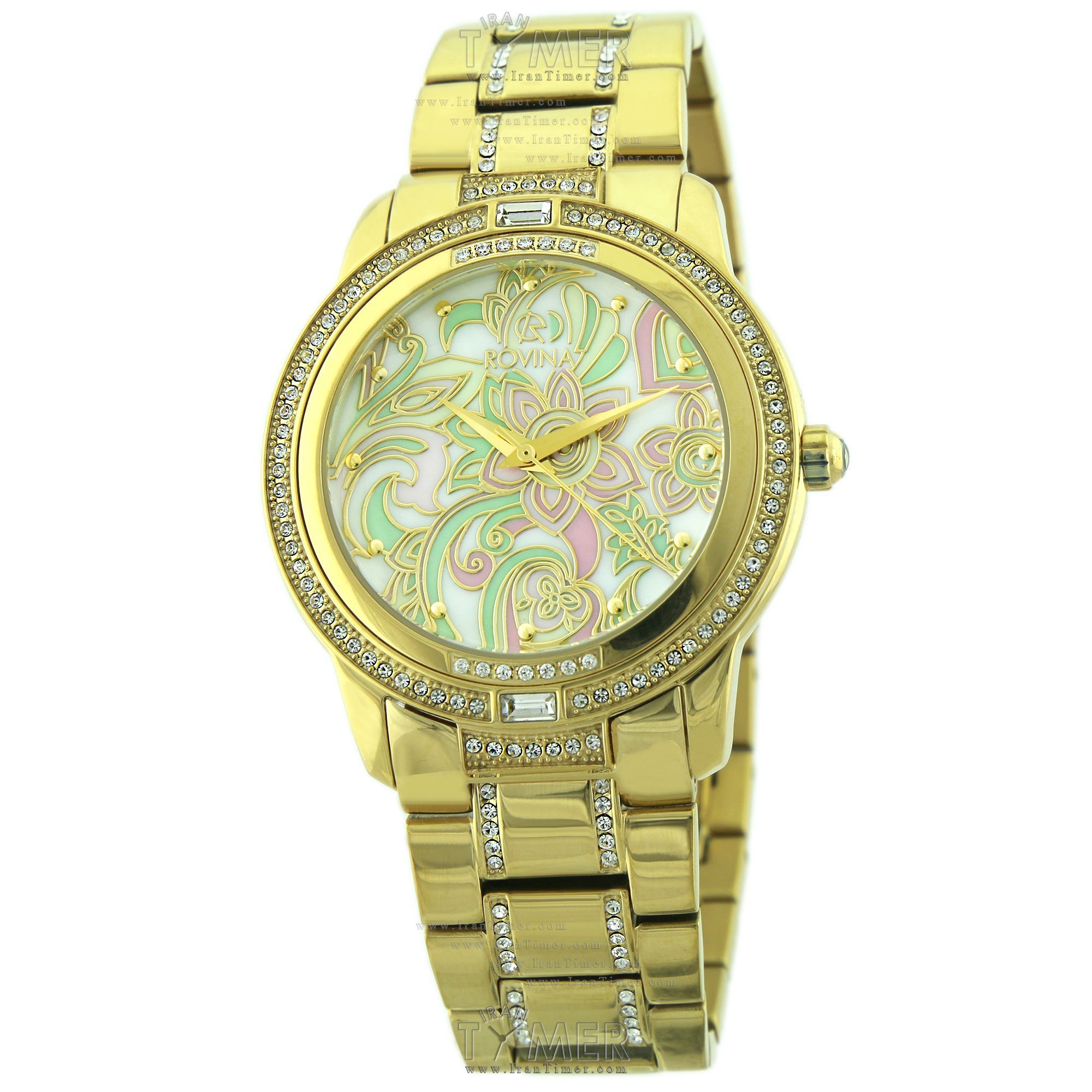 قیمت و خرید ساعت مچی زنانه رُوینا(ROVINA) مدل 22145L3BW فشن | اورجینال و اصلی