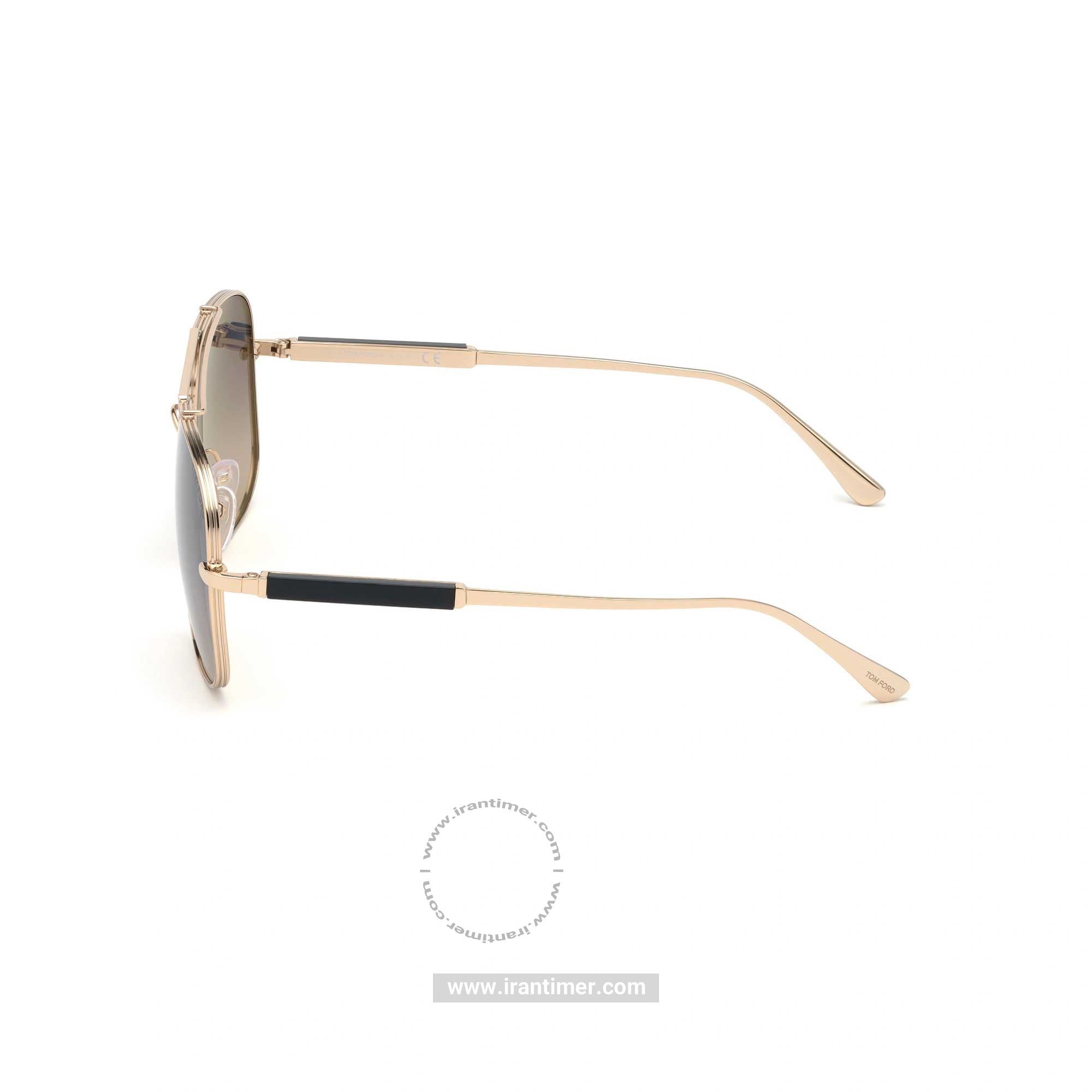 قیمت و خرید عینک آفتابی مردانه خلبانی (TOM FORD) مدل FT 0669 28B 60 | اورجینال و اصلی