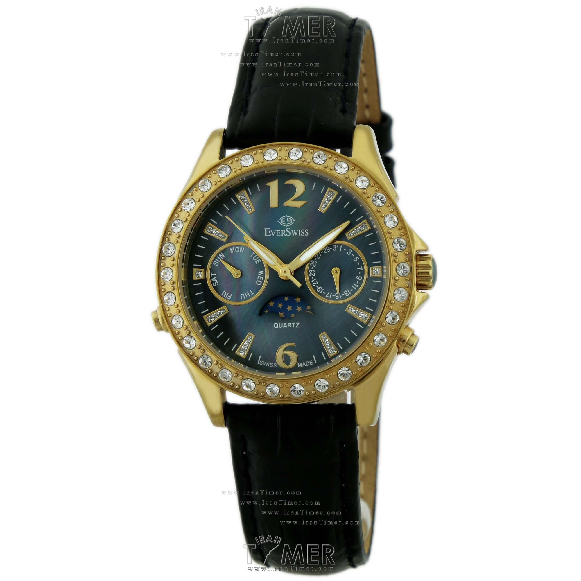 قیمت و خرید ساعت مچی زنانه اورسوئیس(EVER SWISS) مدل 19234-G255 کلاسیک فشن | اورجینال و اصلی