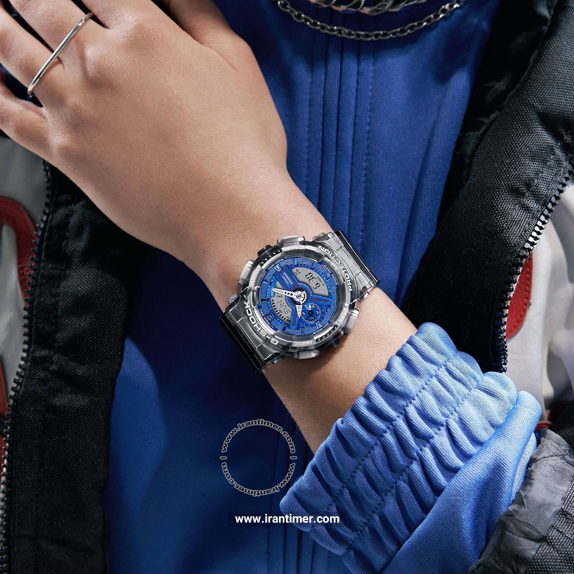 قیمت و خرید ساعت مچی زنانه کاسیو (CASIO) جی شاک مدل GMA-S110TB-8ADR اسپرت | اورجینال و اصلی