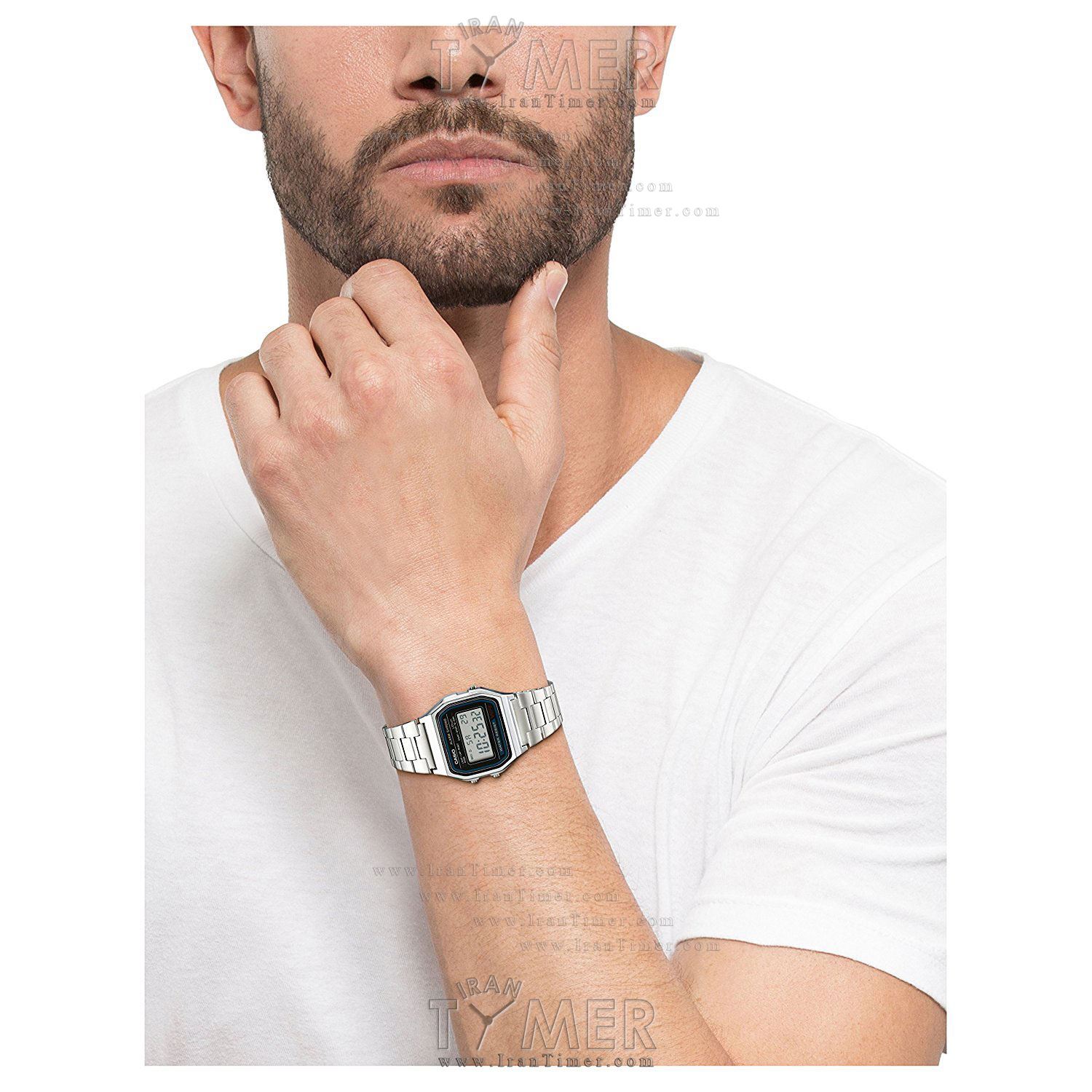 قیمت و خرید ساعت مچی مردانه زنانه کاسیو (CASIO) جنرال مدل A158WA-1DF کلاسیک | اورجینال و اصلی