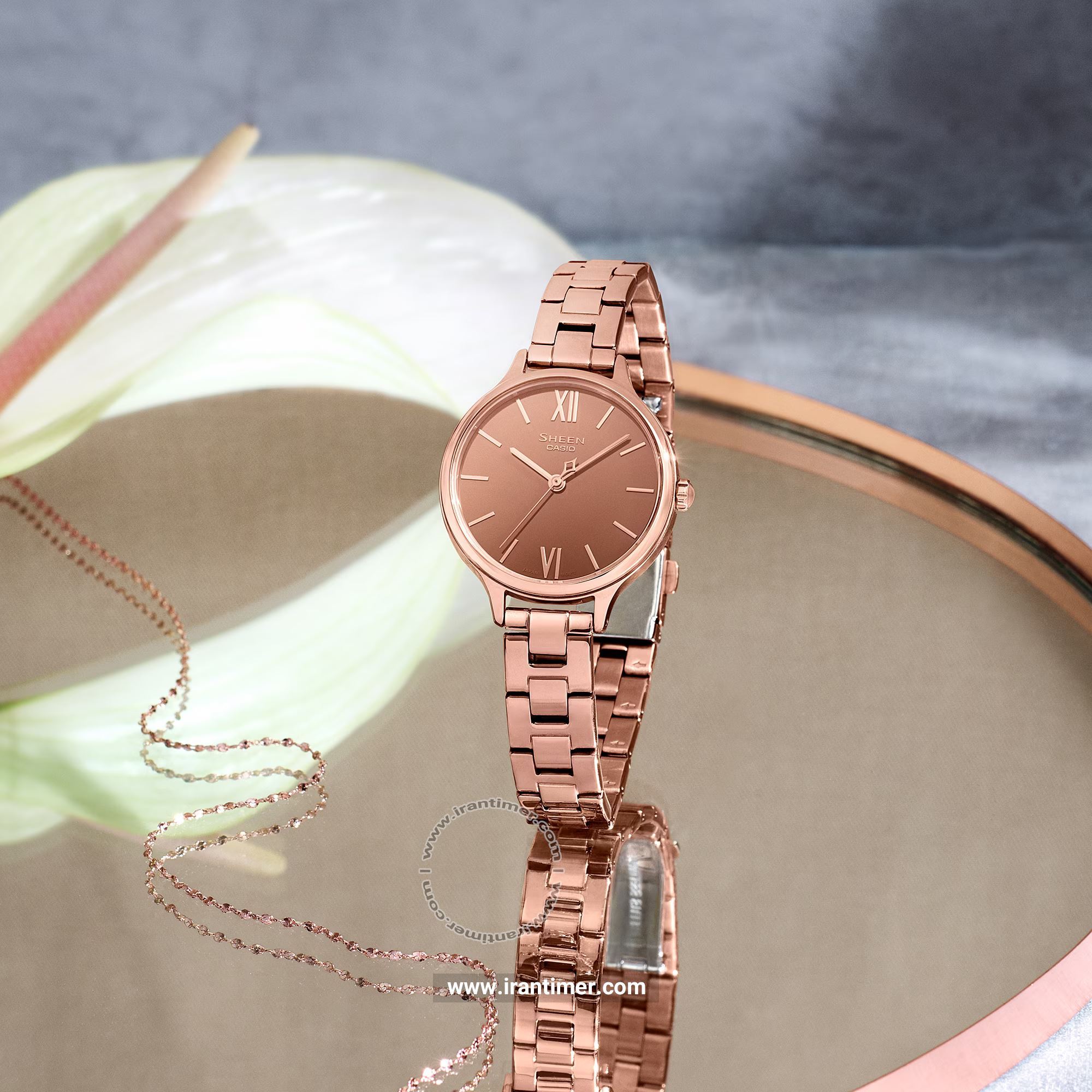 قیمت و خرید ساعت مچی زنانه کاسیو (CASIO) شین مدل SHE-4560PG-4A- کلاسیک | اورجینال و اصلی