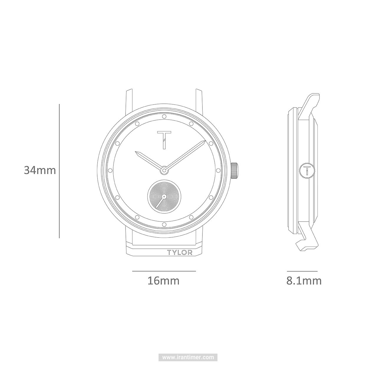 قیمت و خرید ساعت مچی زنانه تیلور(TYLOR) مدل TLAJ008 کلاسیک | اورجینال و اصلی