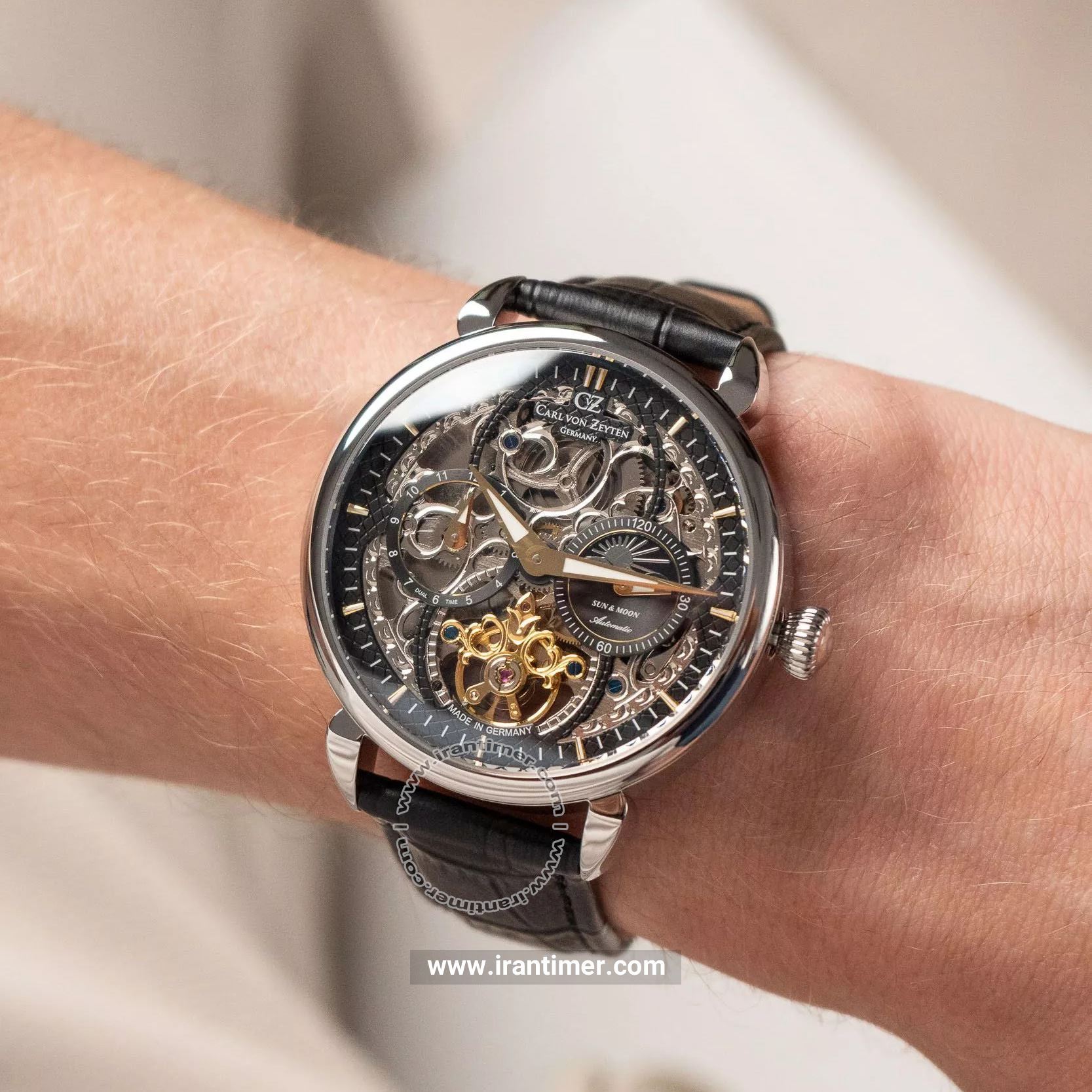 قیمت و خرید ساعت مچی مردانه کارل ون زیتن(CARL VON ZEYTEN) مدل CVZ0005BKGS کلاسیک | اورجینال و اصلی