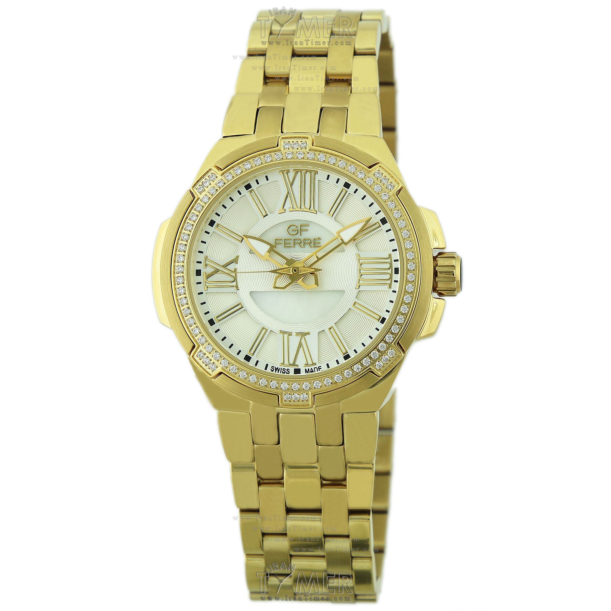 قیمت و خرید ساعت مچی زنانه جی اف فره(GF FERRE) مدل GF.GP.10433.1 کلاسیک فشن | اورجینال و اصلی