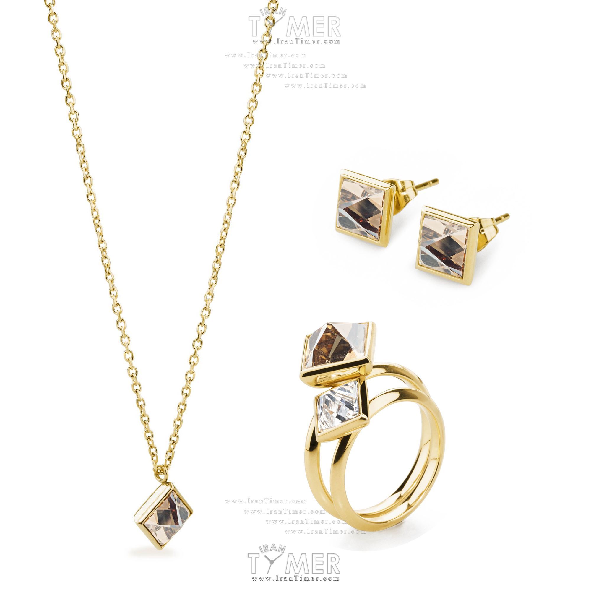 قیمت و خرید ست حلقه (انگشتر) گردنبند گوشواره زنانه برازوی(BROSWAY) مدل BPL02-SET فشن (ست لباس) | اورجینال و اصلی